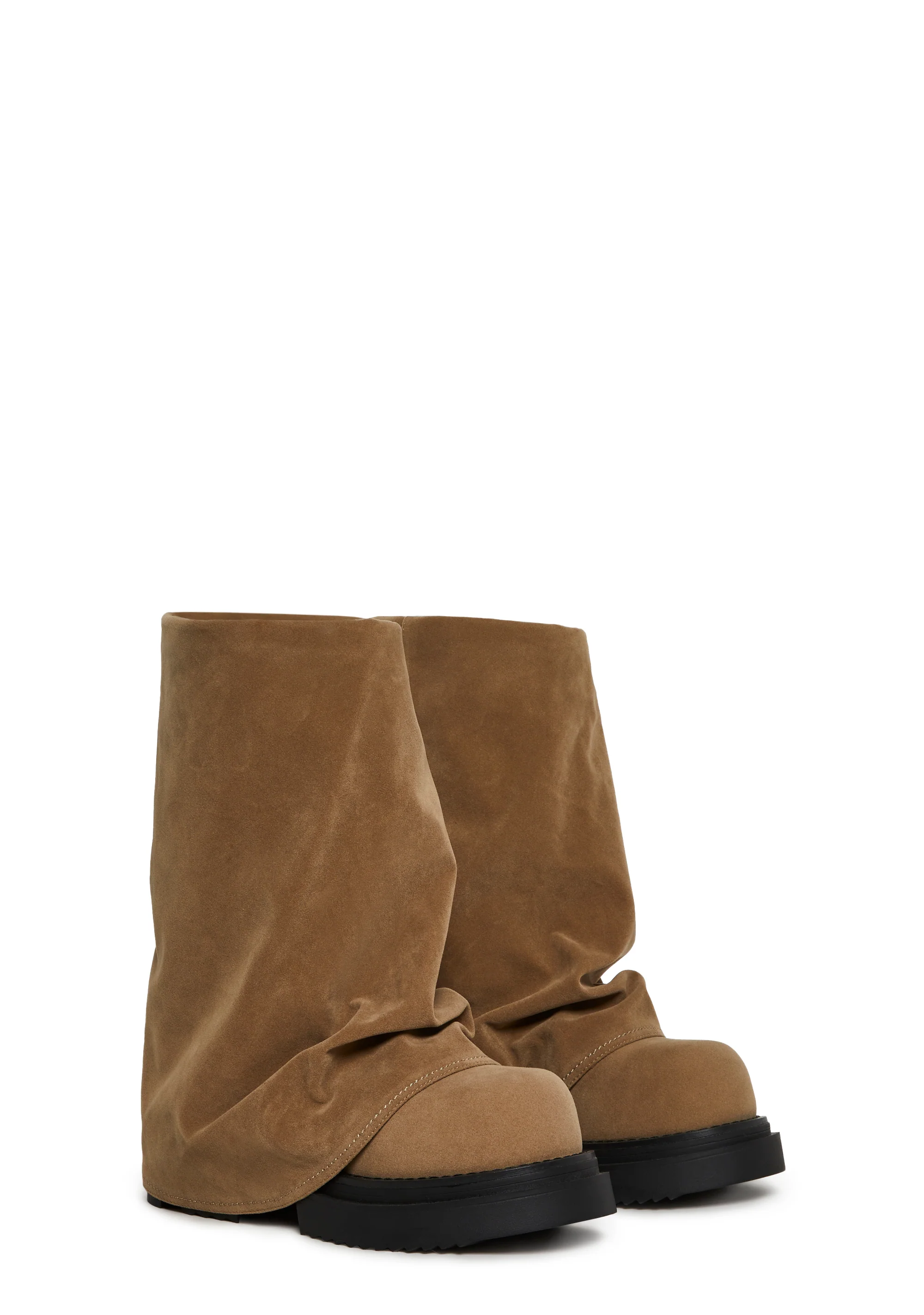 Ego Foldover Boots - Brown - Image 3