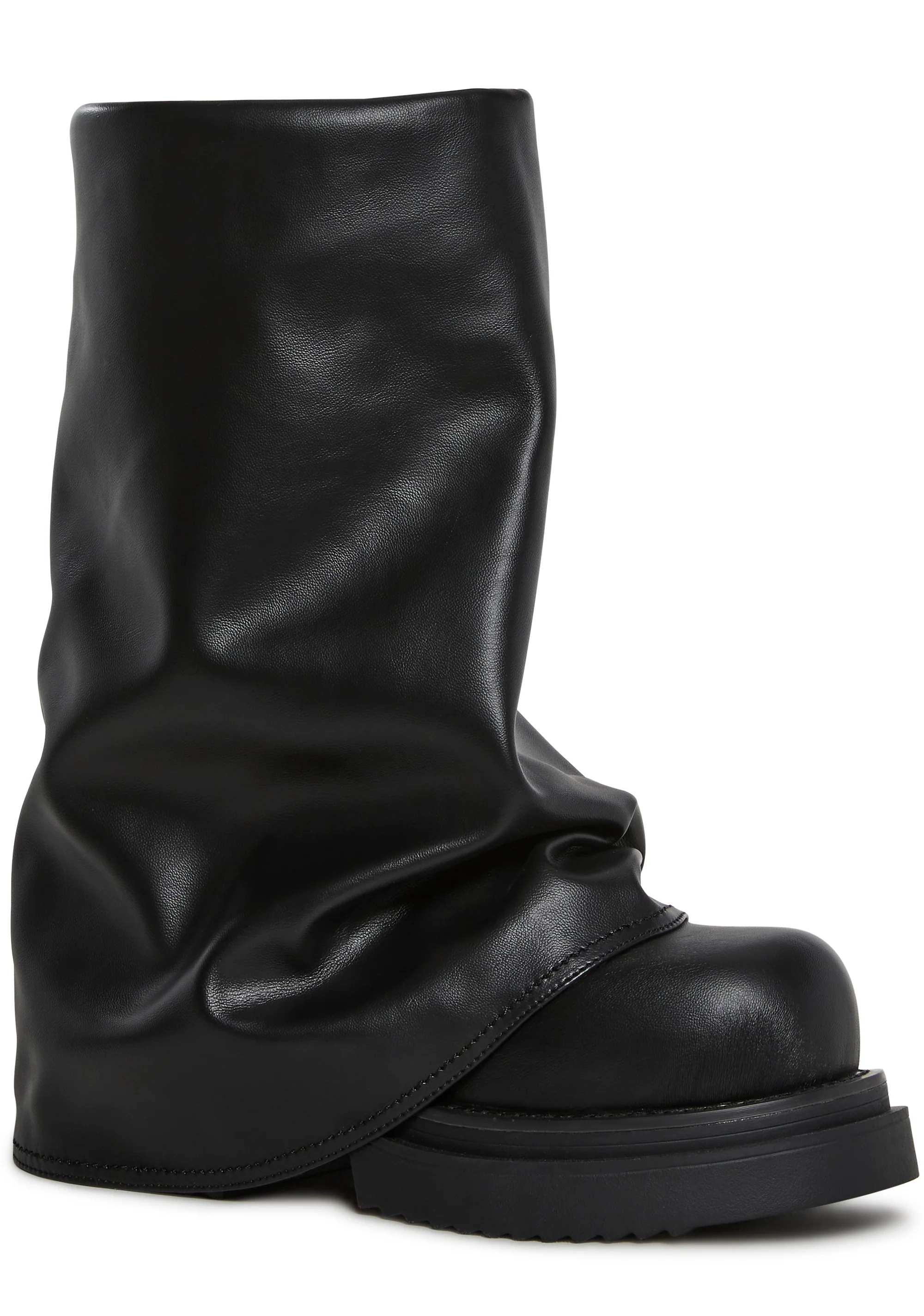 Ego Foldover Boots - Black - Image 2