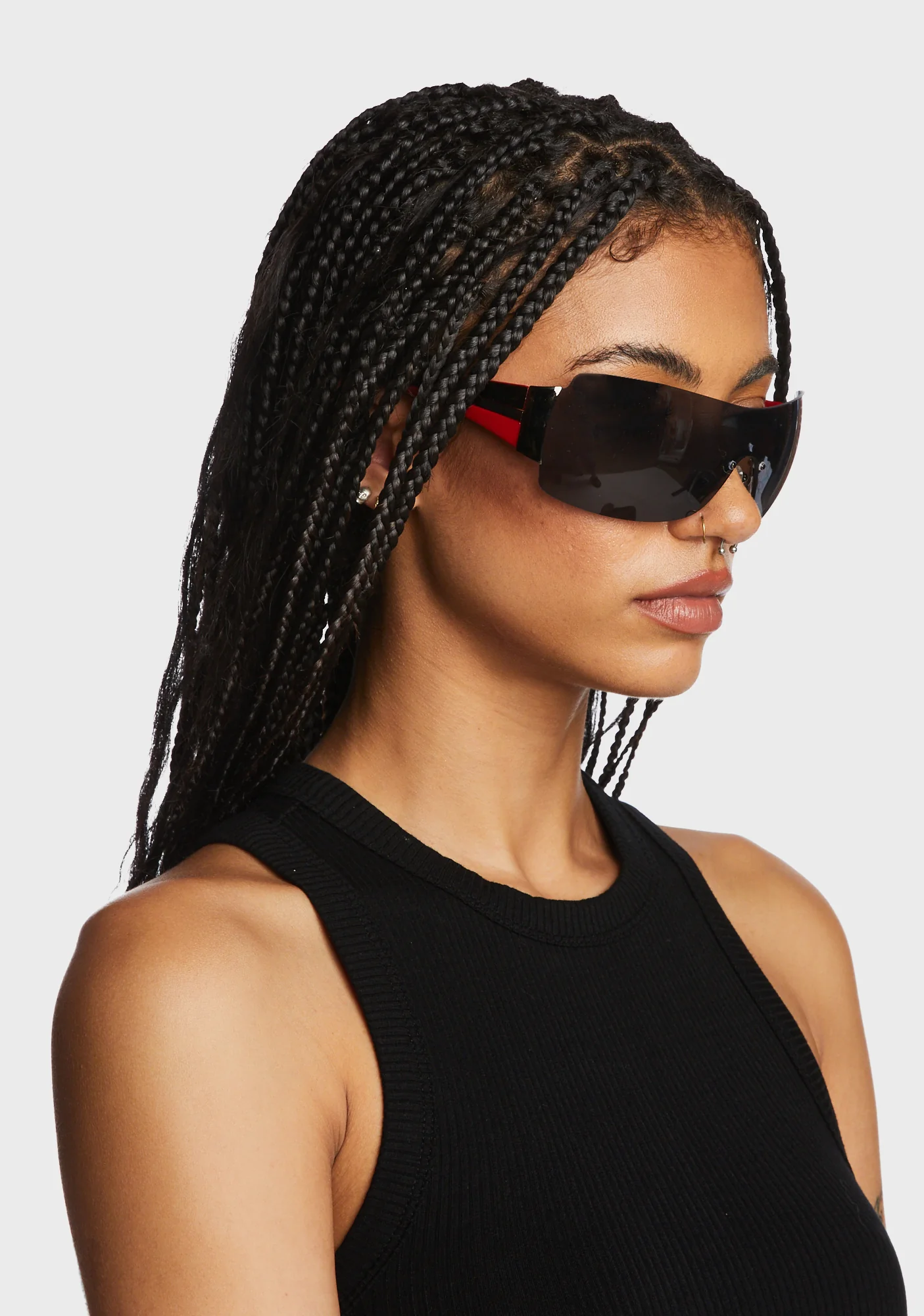 Riley Sunglasses - Black/Red - Image 2