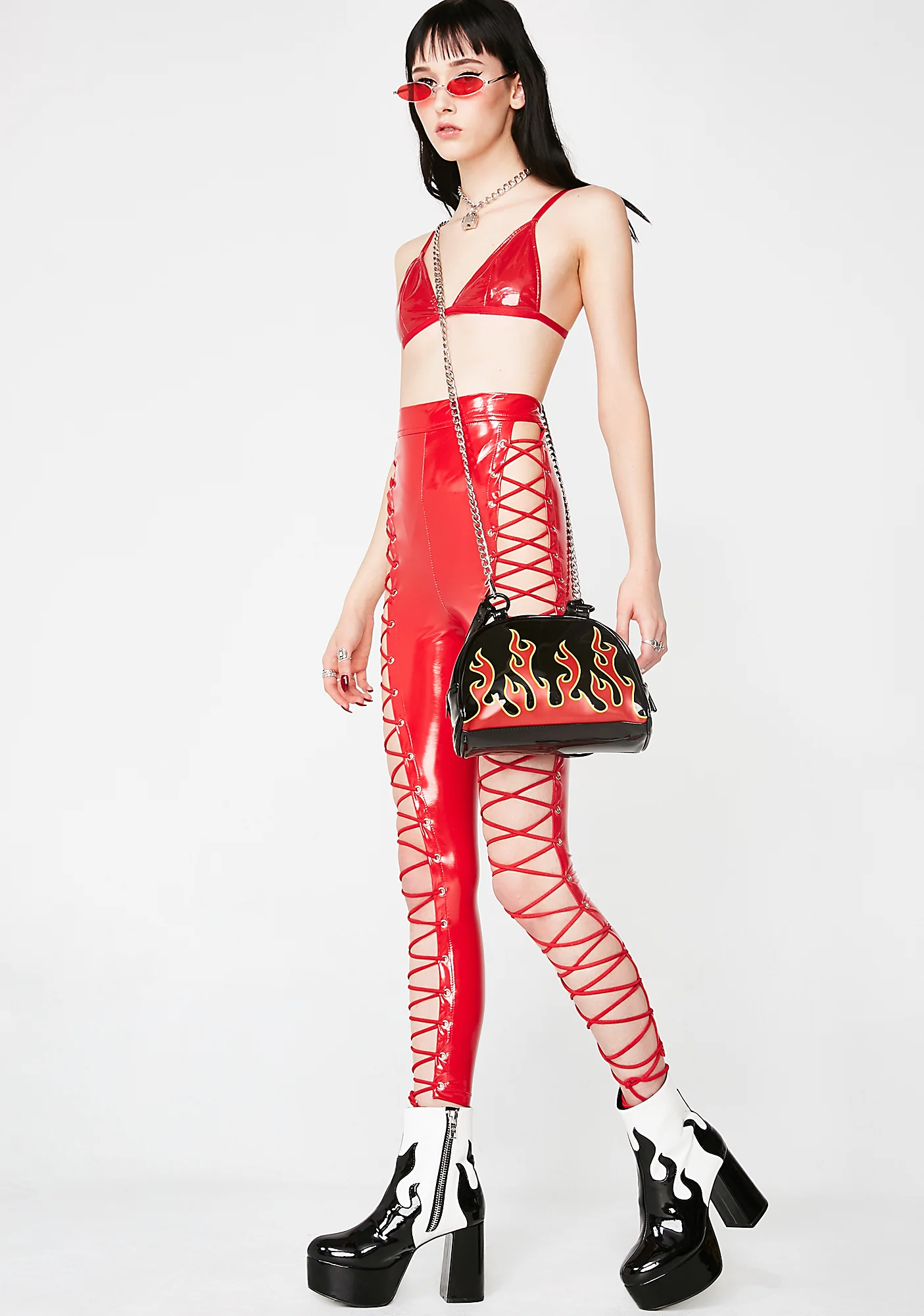 Ring Da Alarm Lace-Up Leggings - Image 2