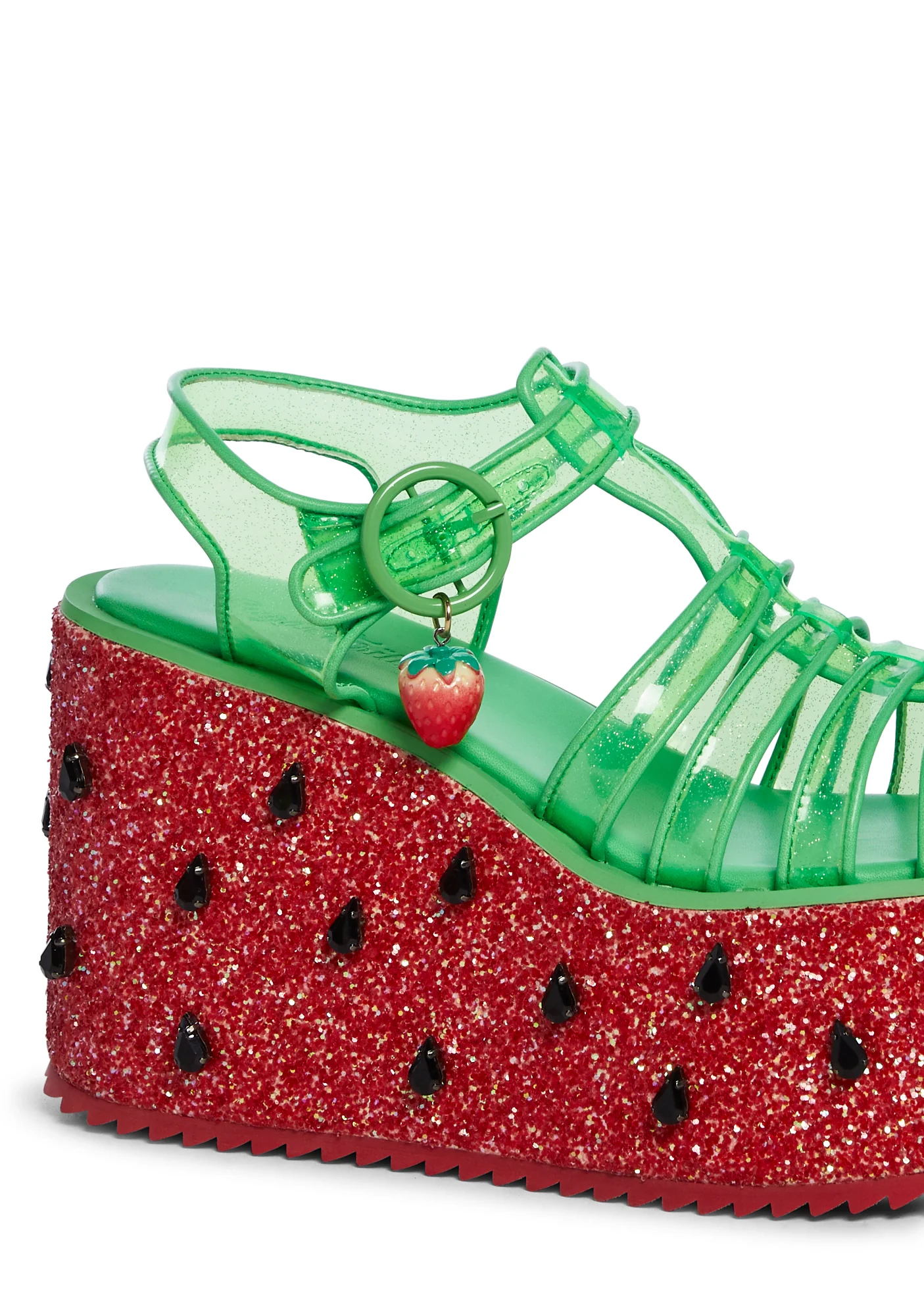 Ripe For Love Platform Sandals - Red - Image 2