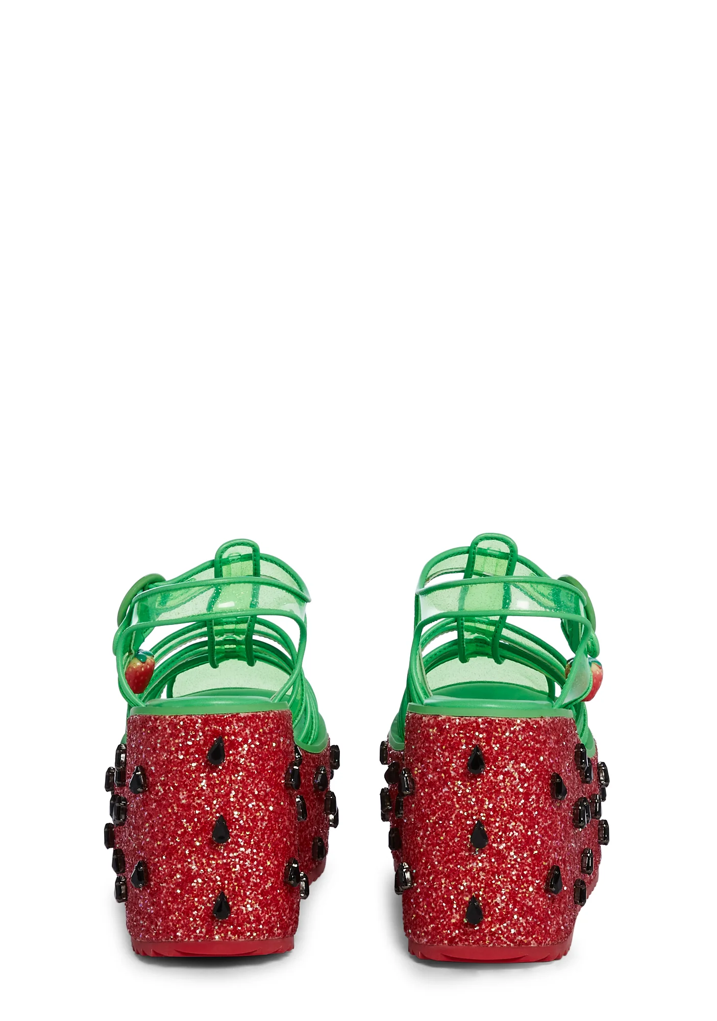 Ripe For Love Platform Sandals - Red - Image 4