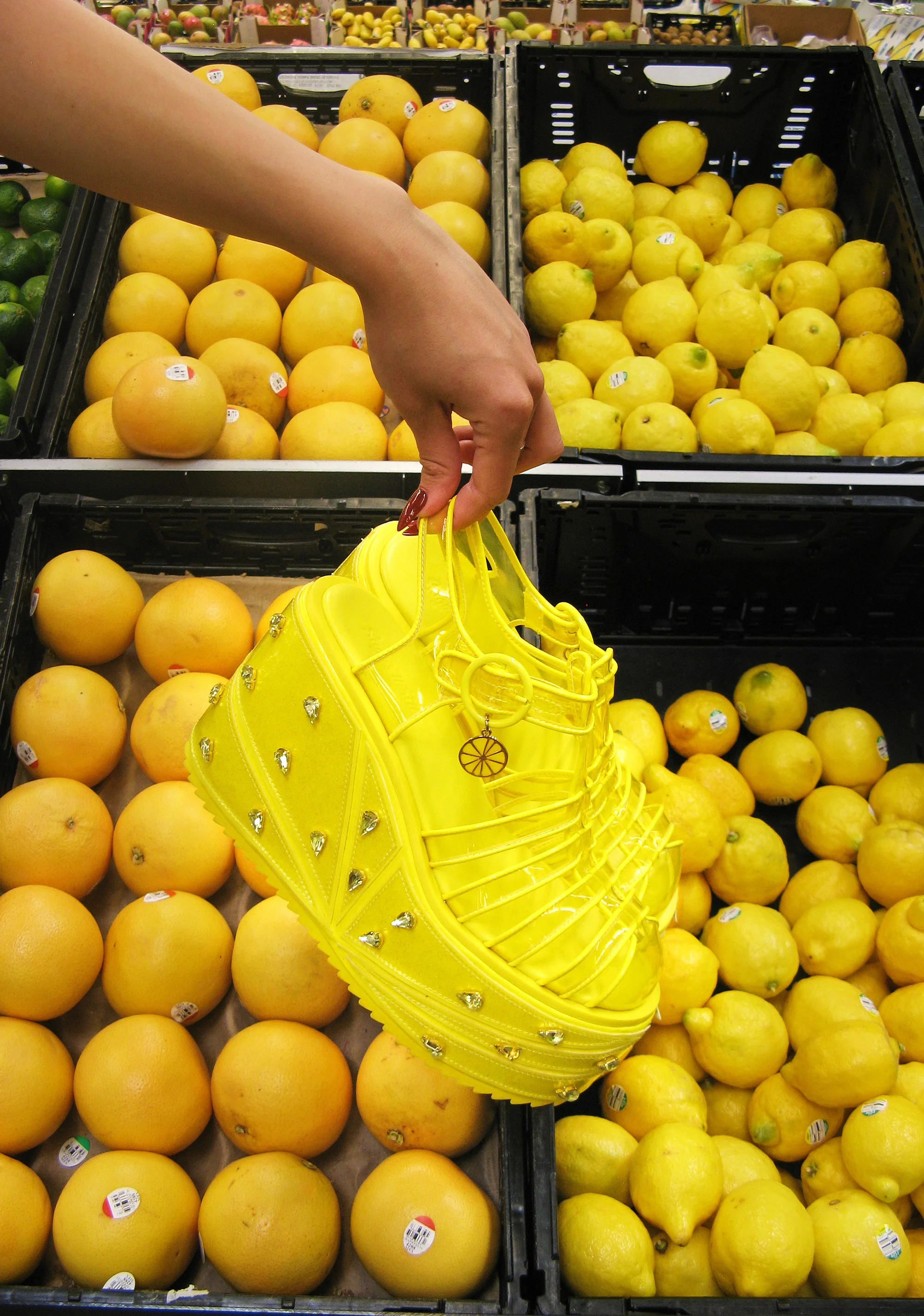 Ripe For Love Platform Sandals - Yellow - Image 5