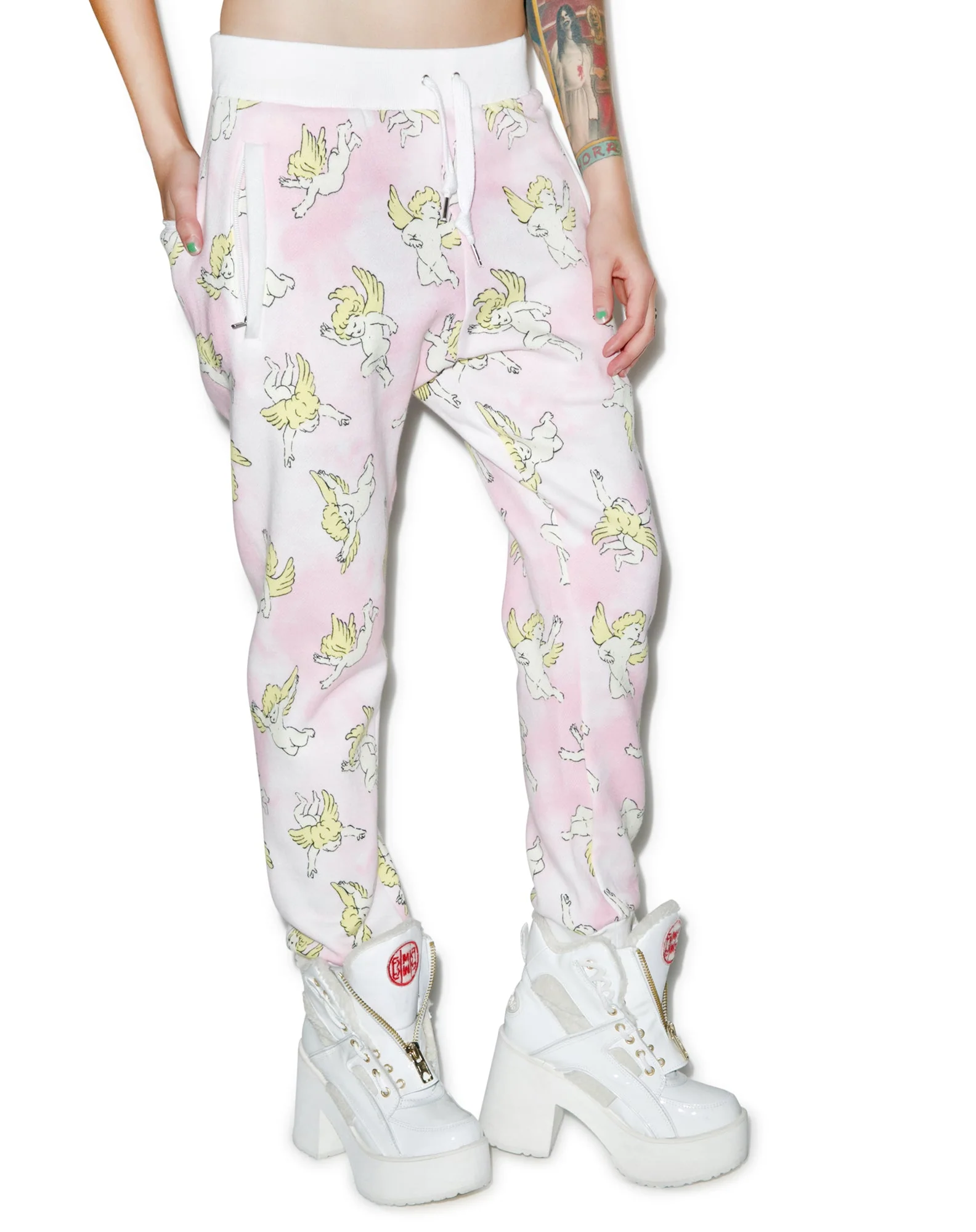 Risen Sky Sweat Pants - Light Pink - Image 2