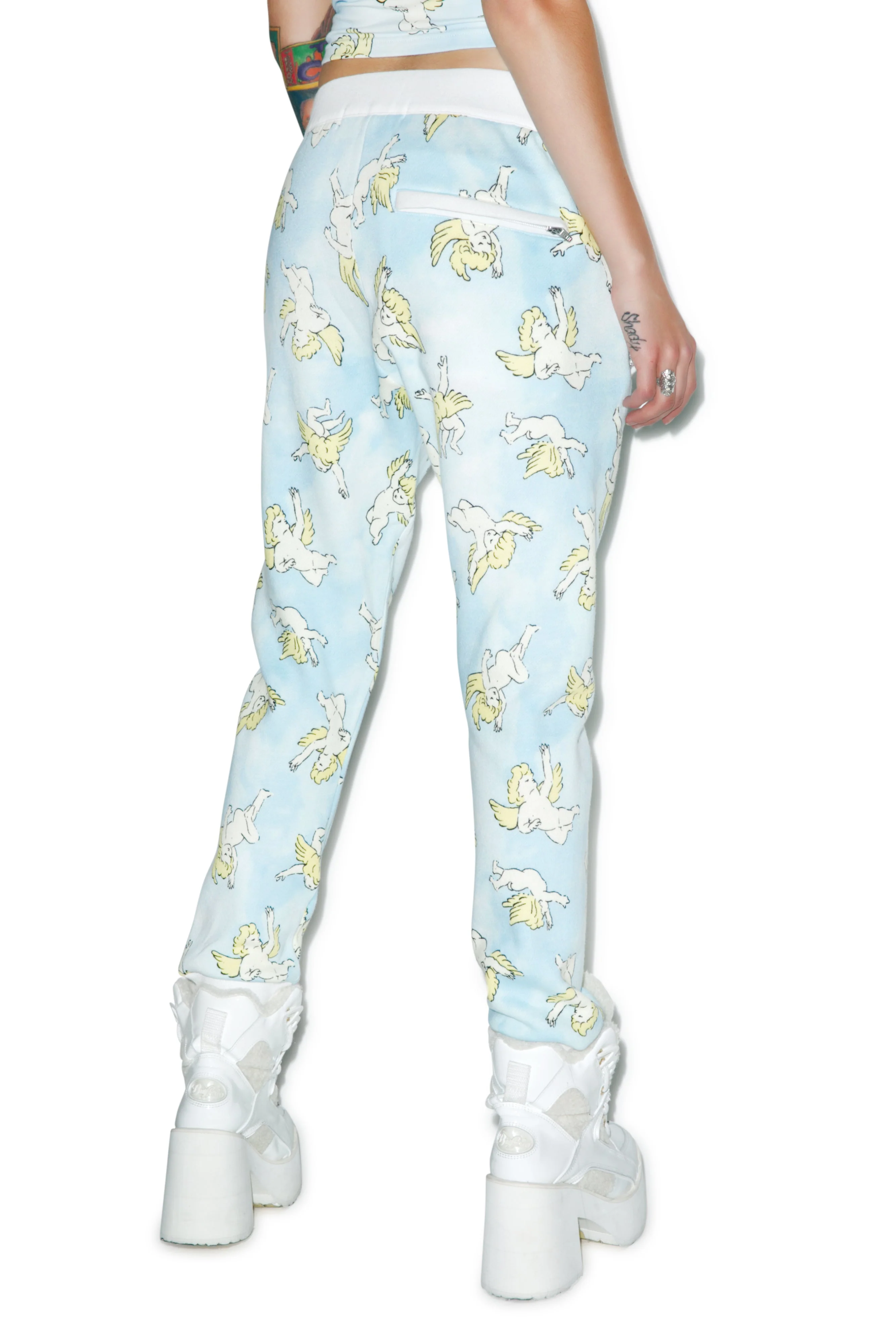 Risen Sky Sweat Pants - Light Pink - Image 7