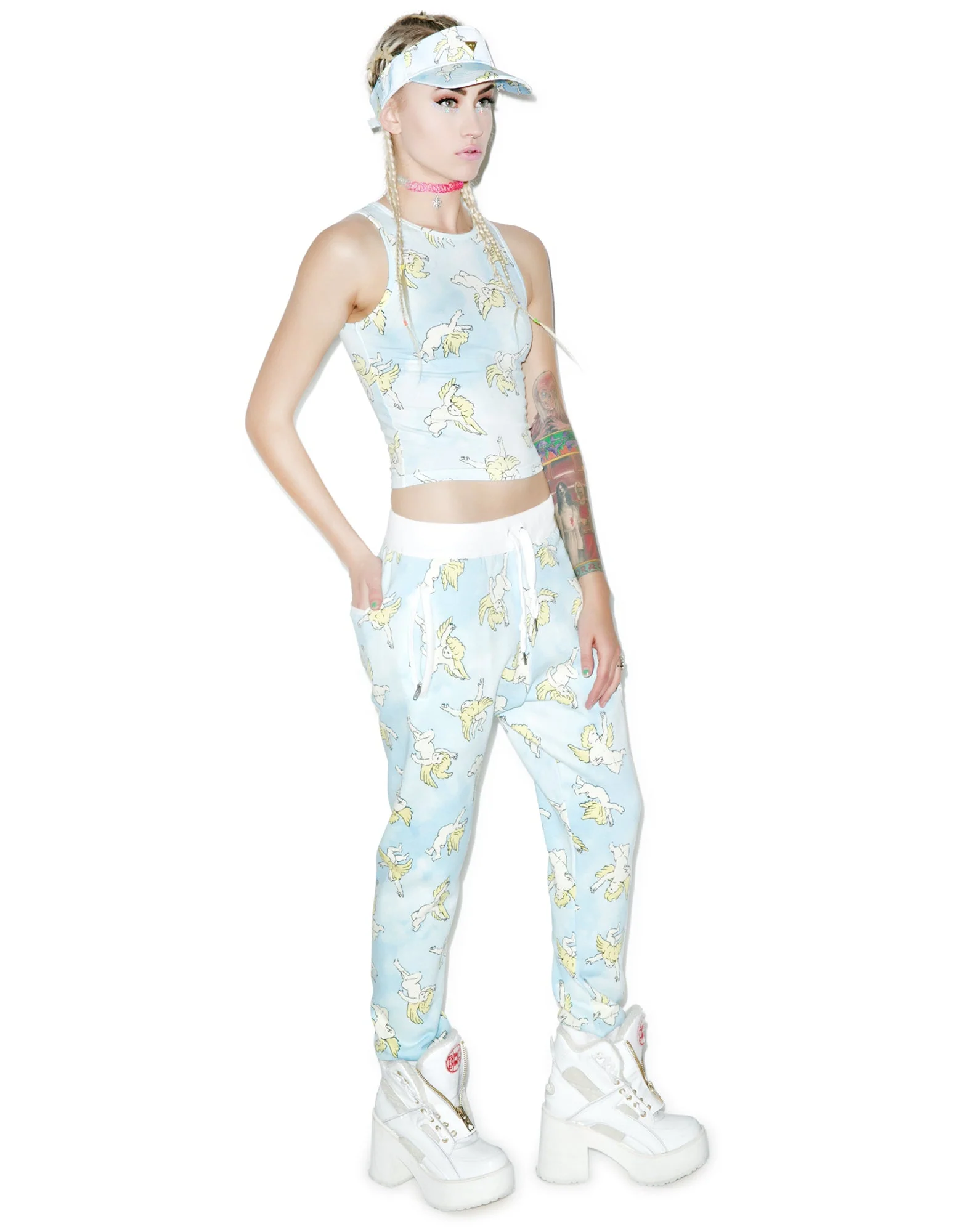 Risen Sky Sweat Pants - Light Pink - Image 9