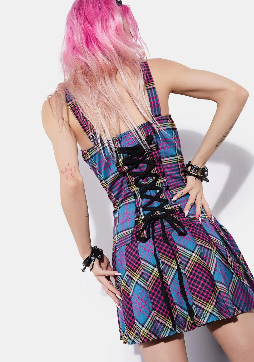 Risky Business Plaid Dress - Image 4