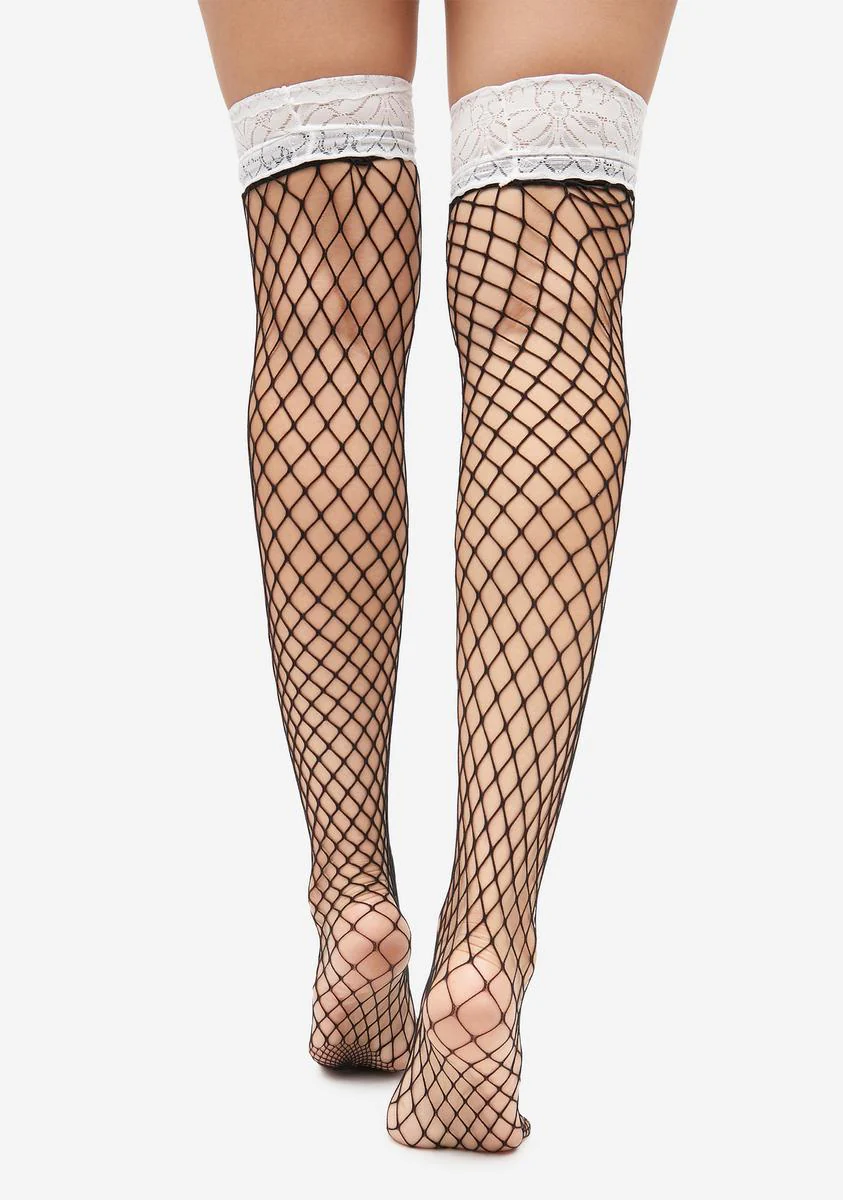 Rival Revival Fishnet Thigh Highs - Image 3