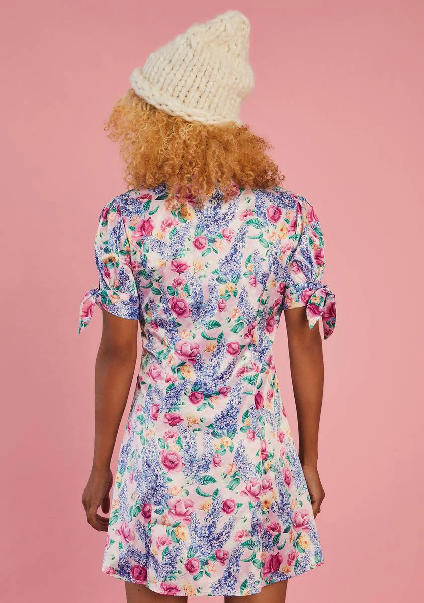 Riverbank Reflections Mini Dress - Image 4