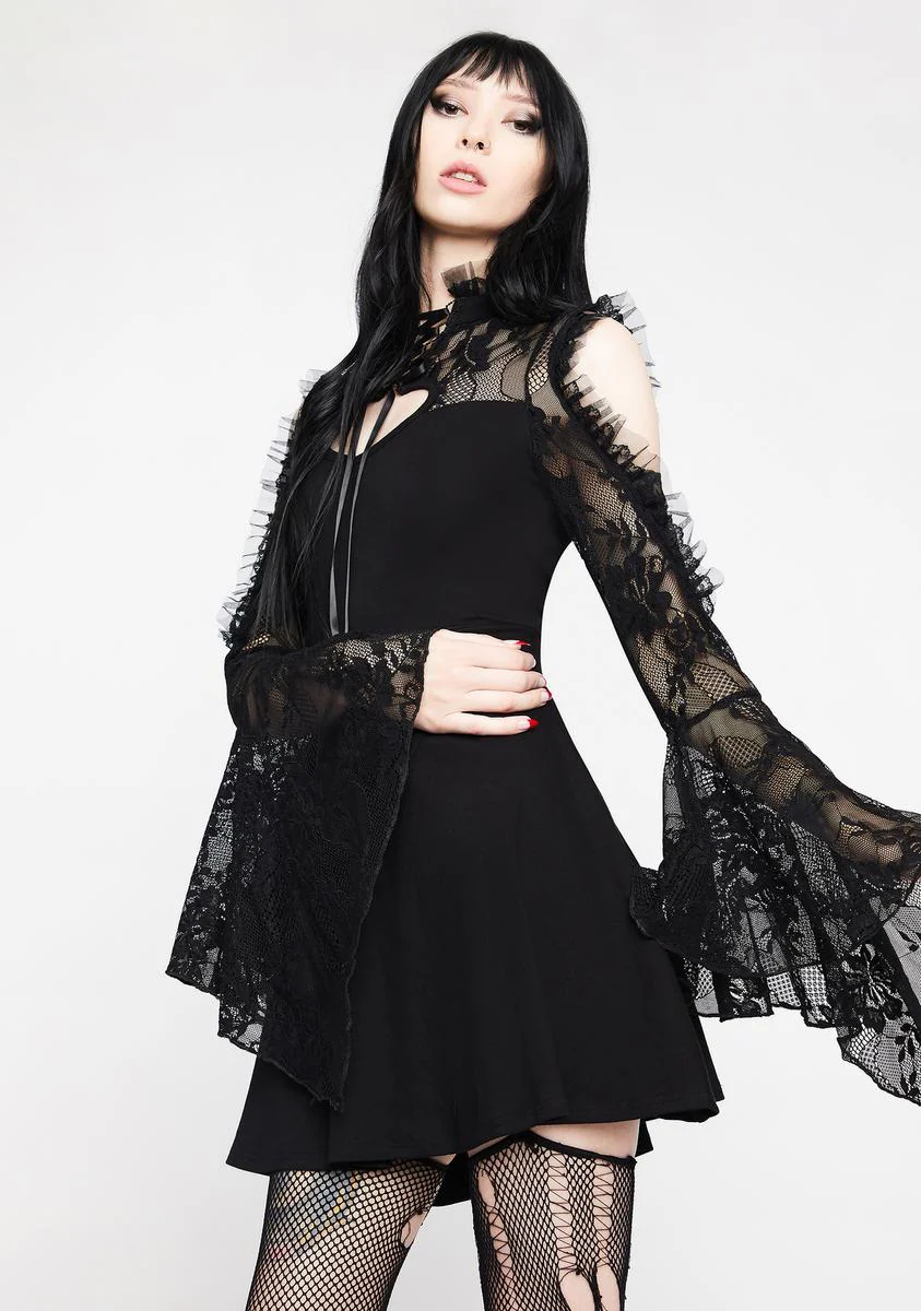 Rock Princess Lace Mini Dress - Image 2