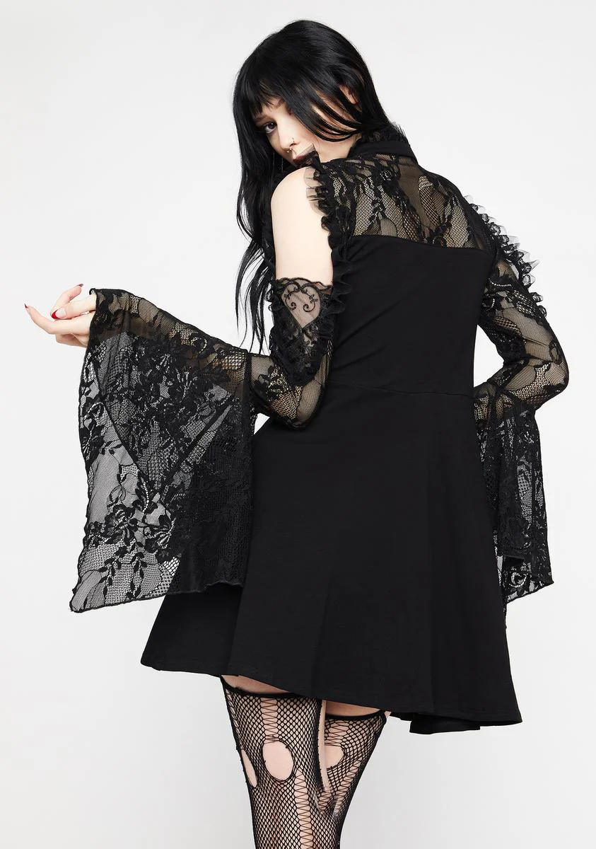 Rock Princess Lace Mini Dress - Image 4