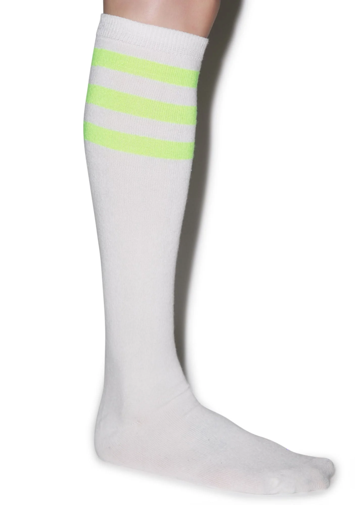 Rockin' White Stripe Socks - Dark Pink - Image 6