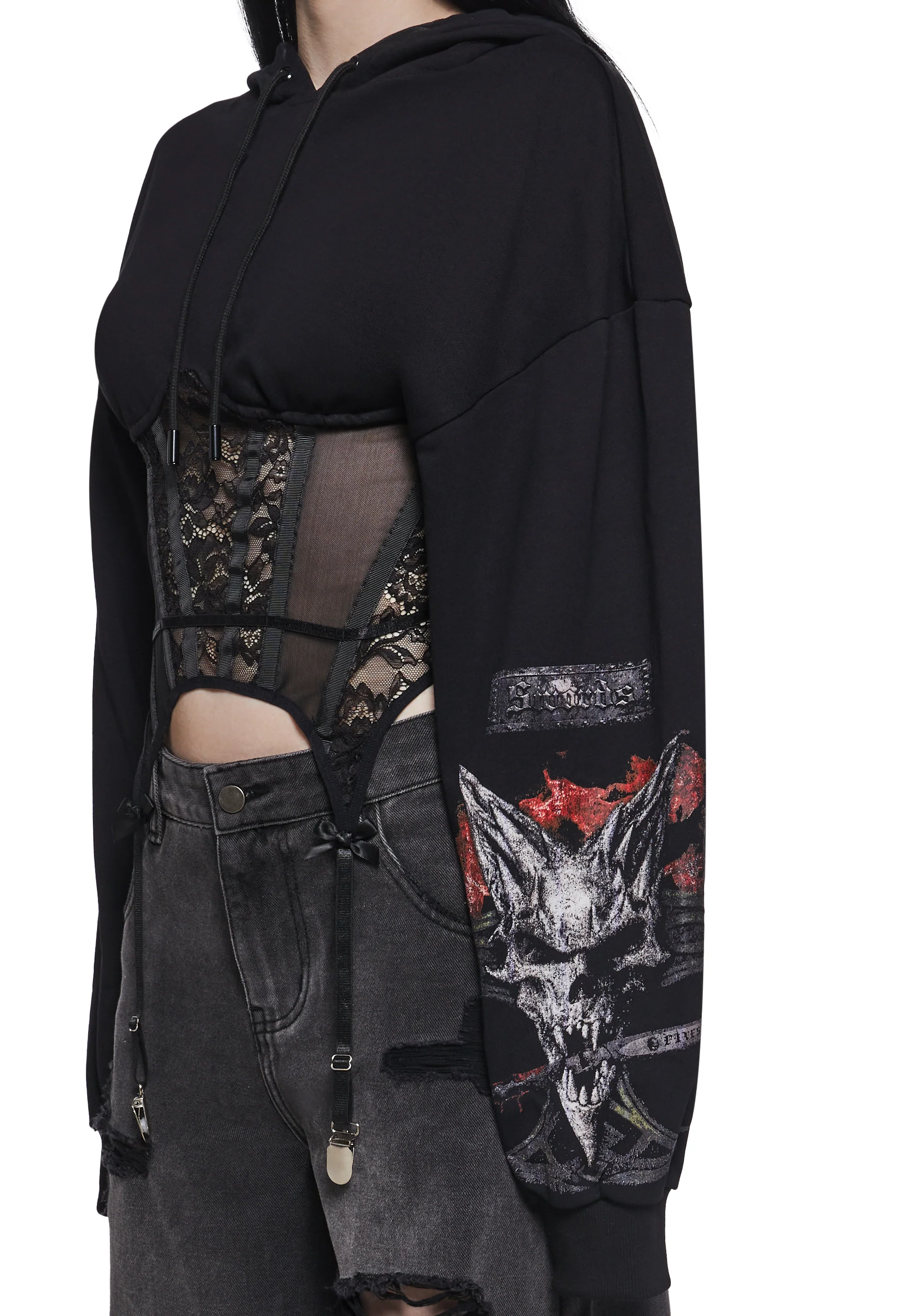 Rockstar Corset Hoodie - Image 6