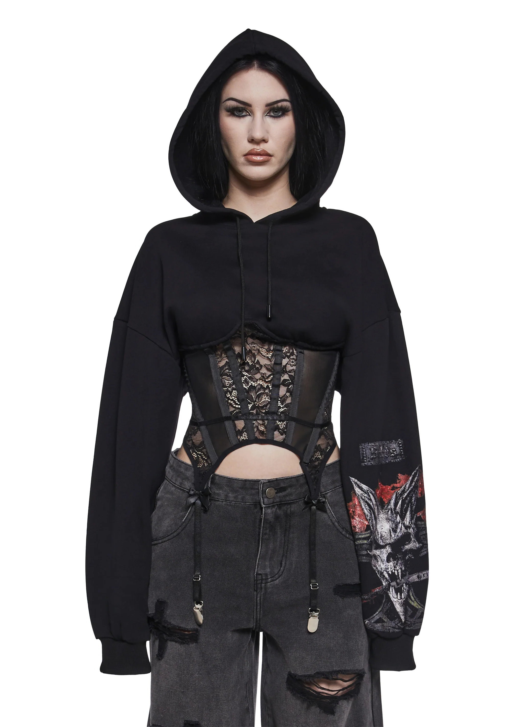 Rockstar Corset Hoodie - Image 7