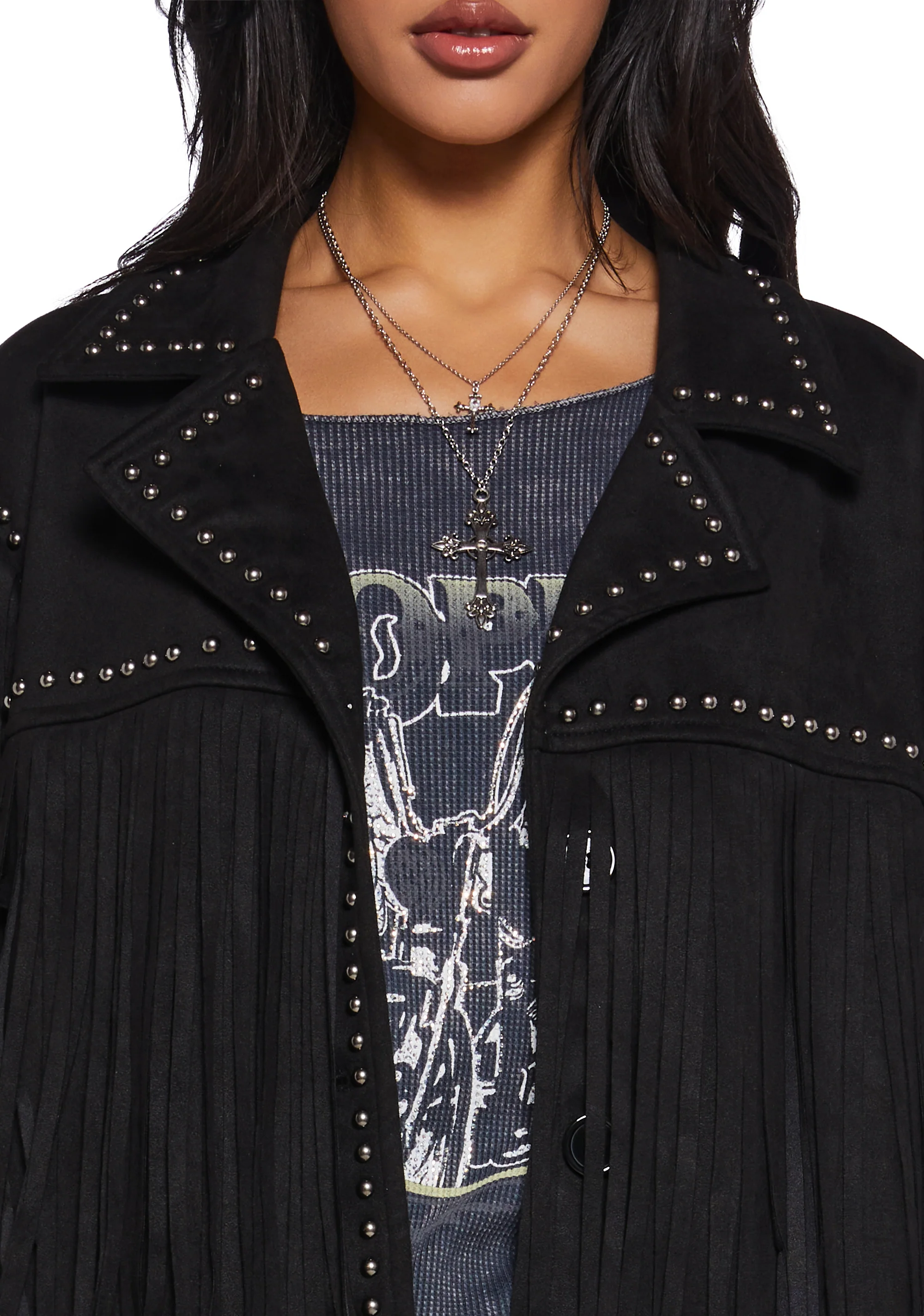 Rogue Destiny Fringe Moto Jacket - Image 5