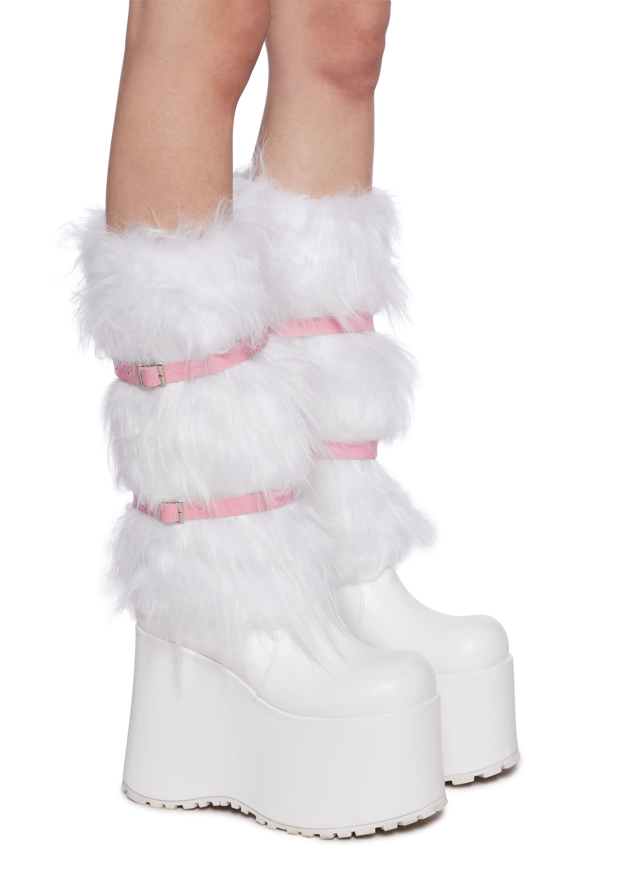 Rolling Along Leg Warmers - White - Image 5