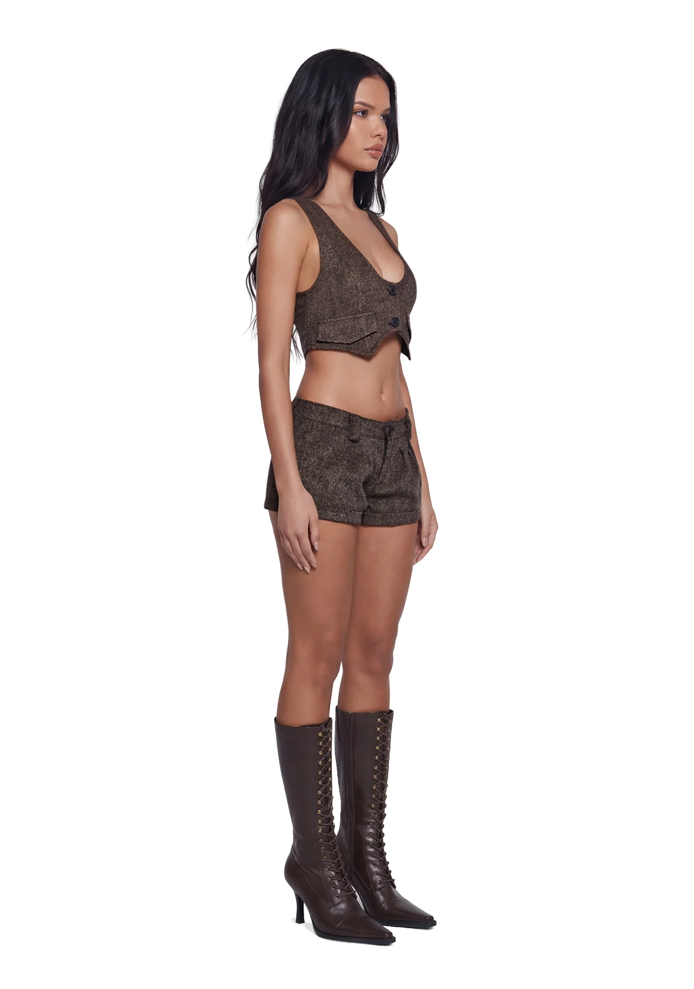 Rom Com Tweed Vest - Image 2