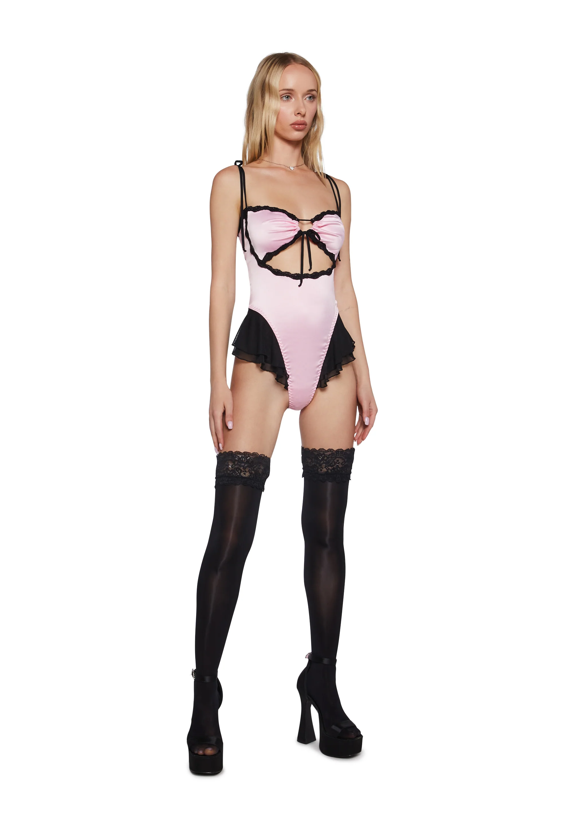 Romance Rewrite Satin Bodysuit - Image 2