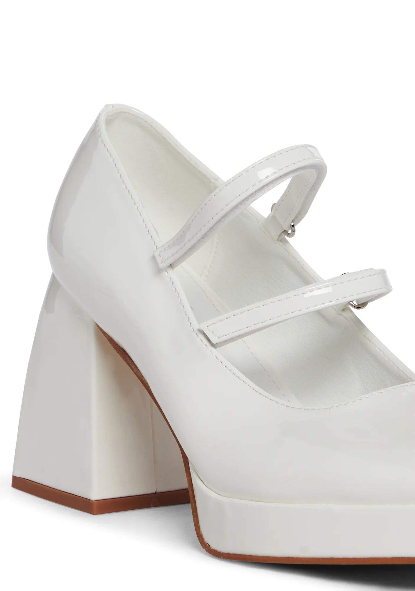 Romantic Harmony Block Heels - White - Image 2