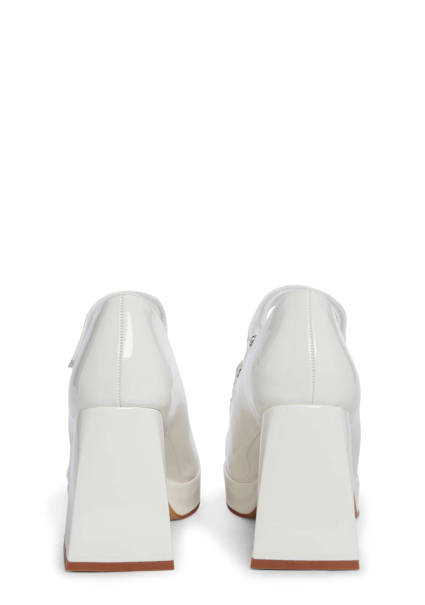 Romantic Harmony Block Heels - White - Image 4