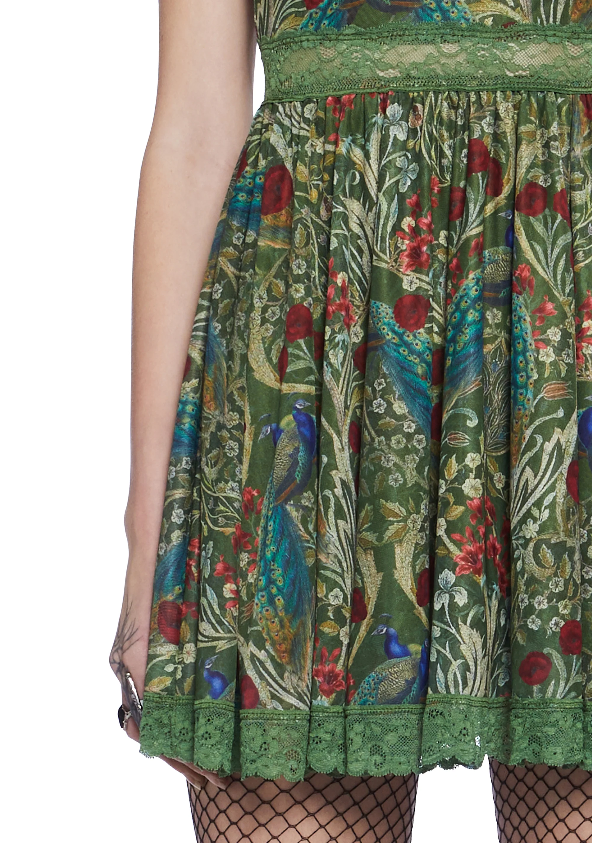 Romantic Mirage Babydoll Dress - Green - Image 6