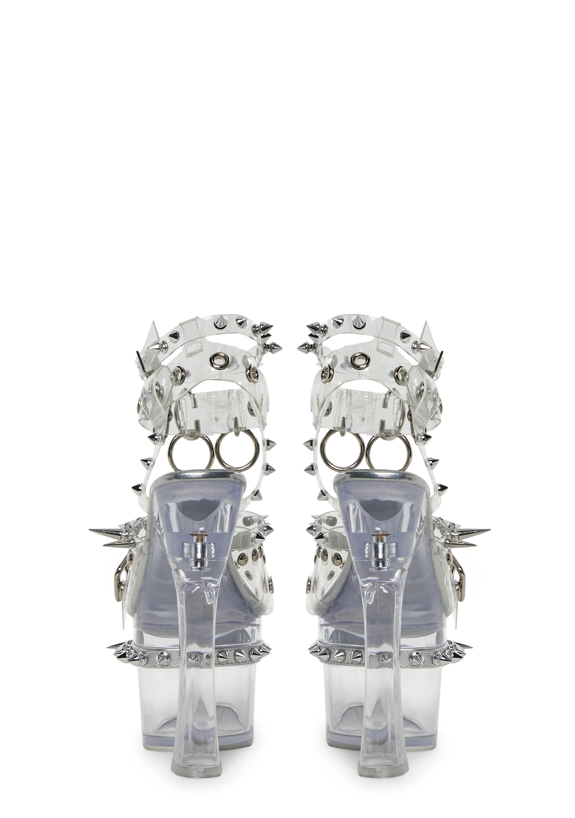 Romantic Misfit Platform Heels - Silver - Image 4