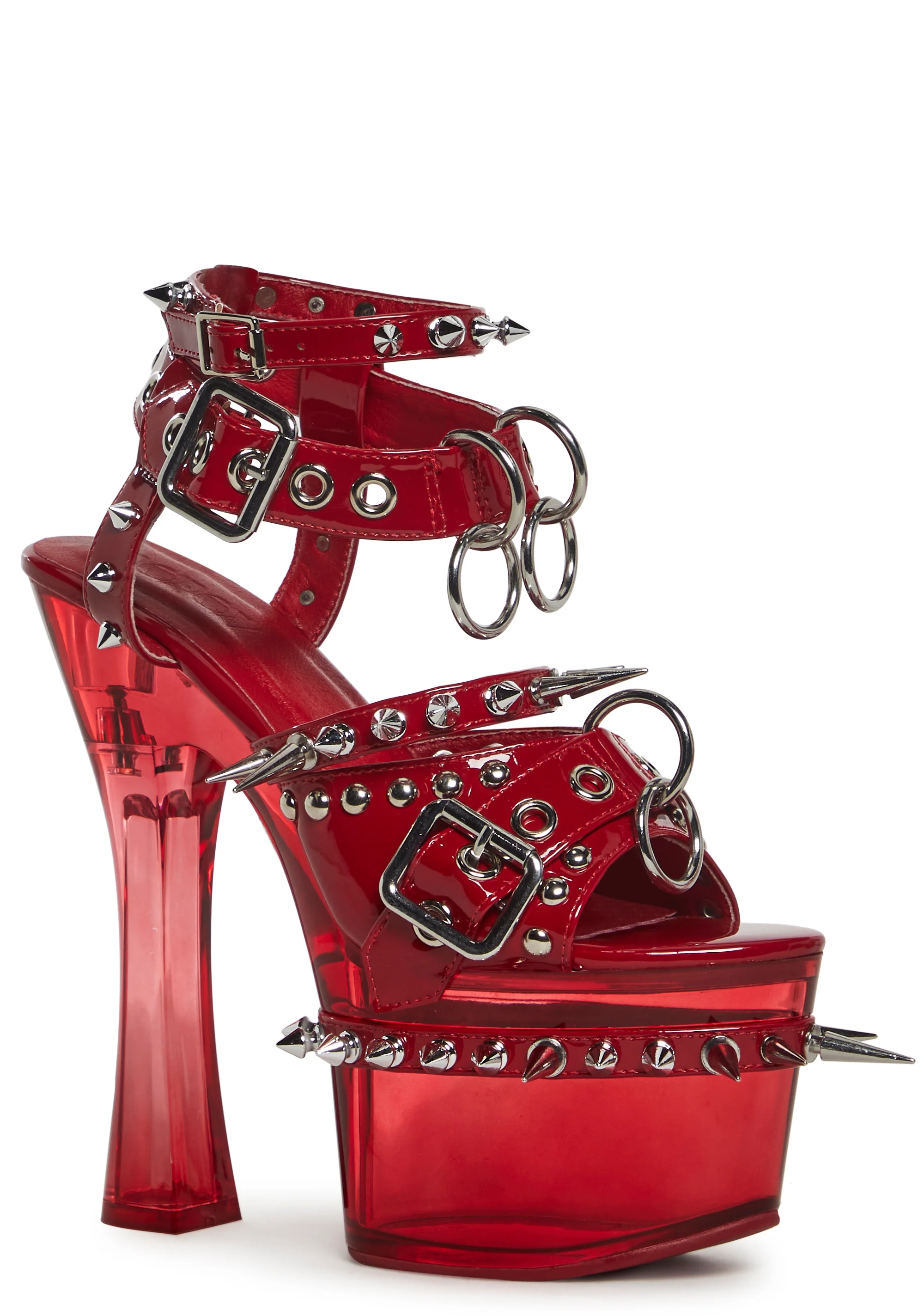 Romantic Misfit Platform Heels - Red - Image 2
