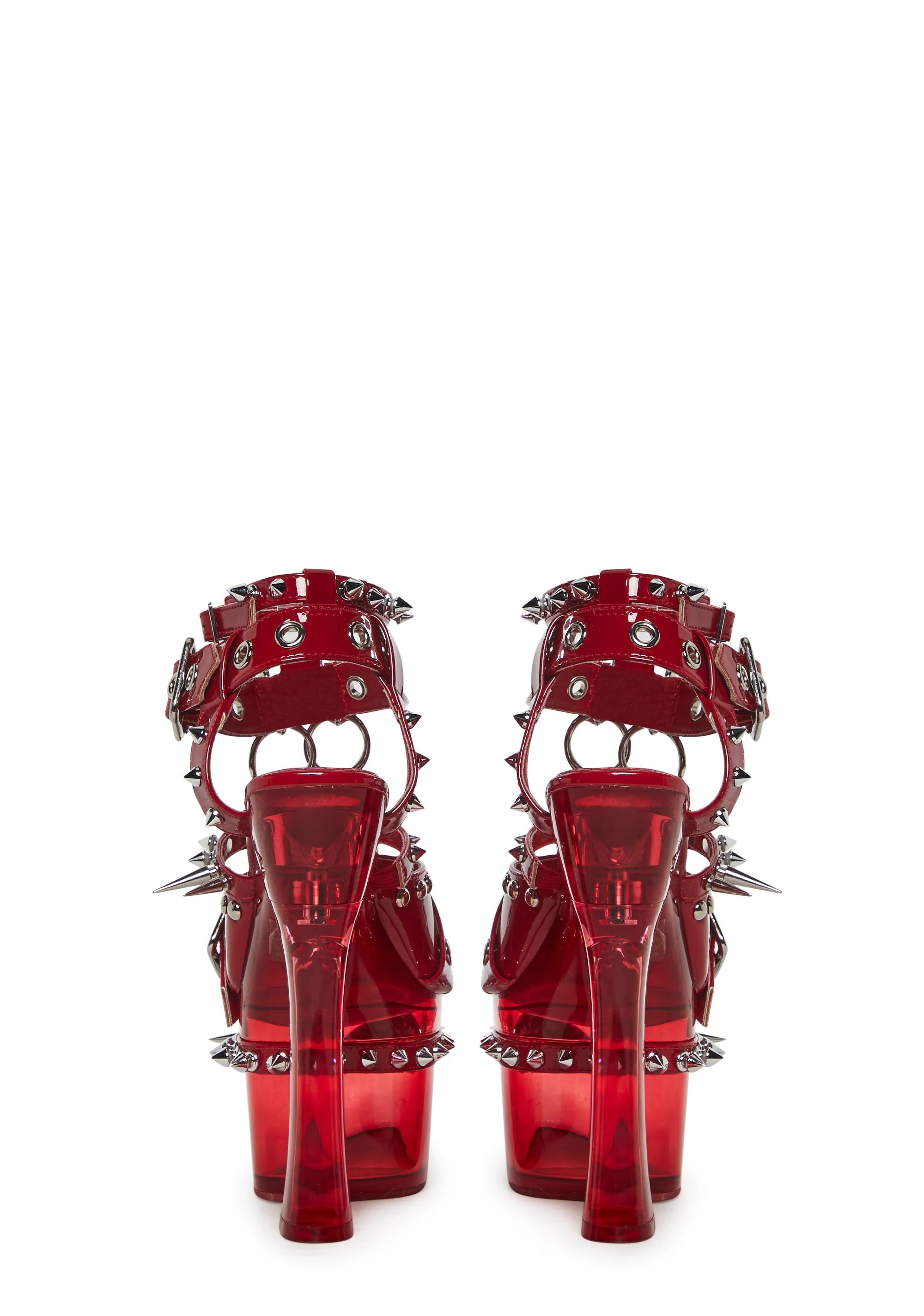 Romantic Misfit Platform Heels - Red - Image 4