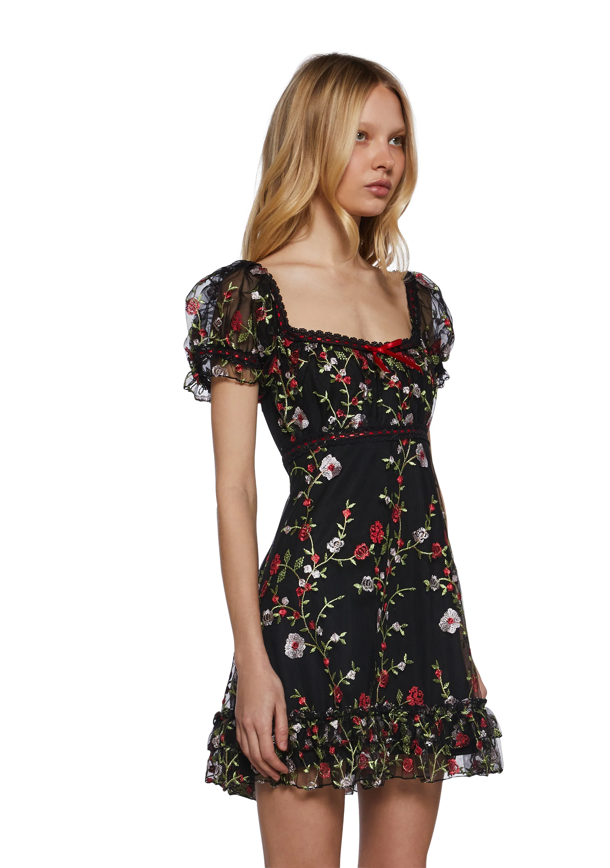 Romantic Words Babydoll Dress - Image 3