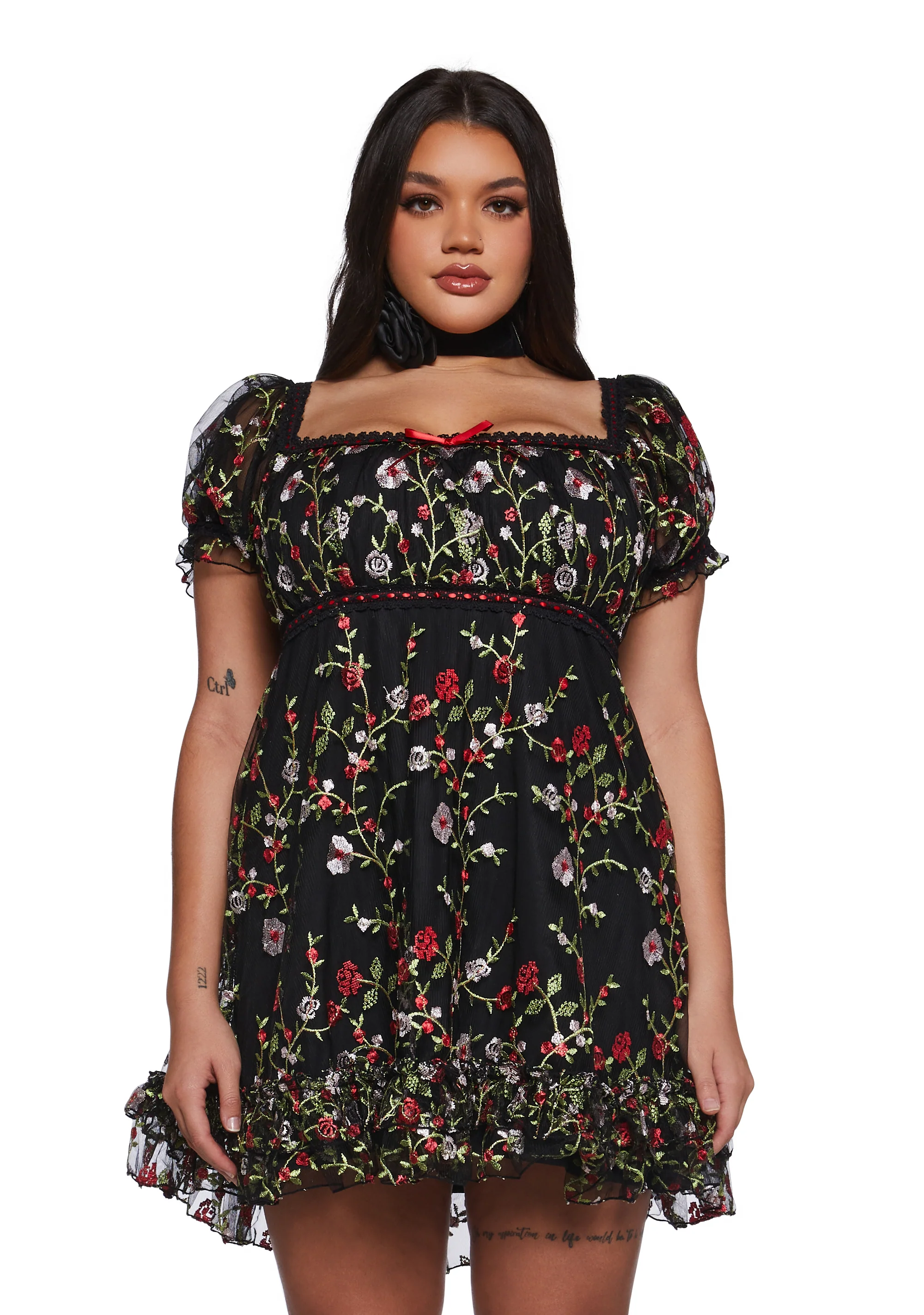 Romantic Words Babydoll Dress - Image 6