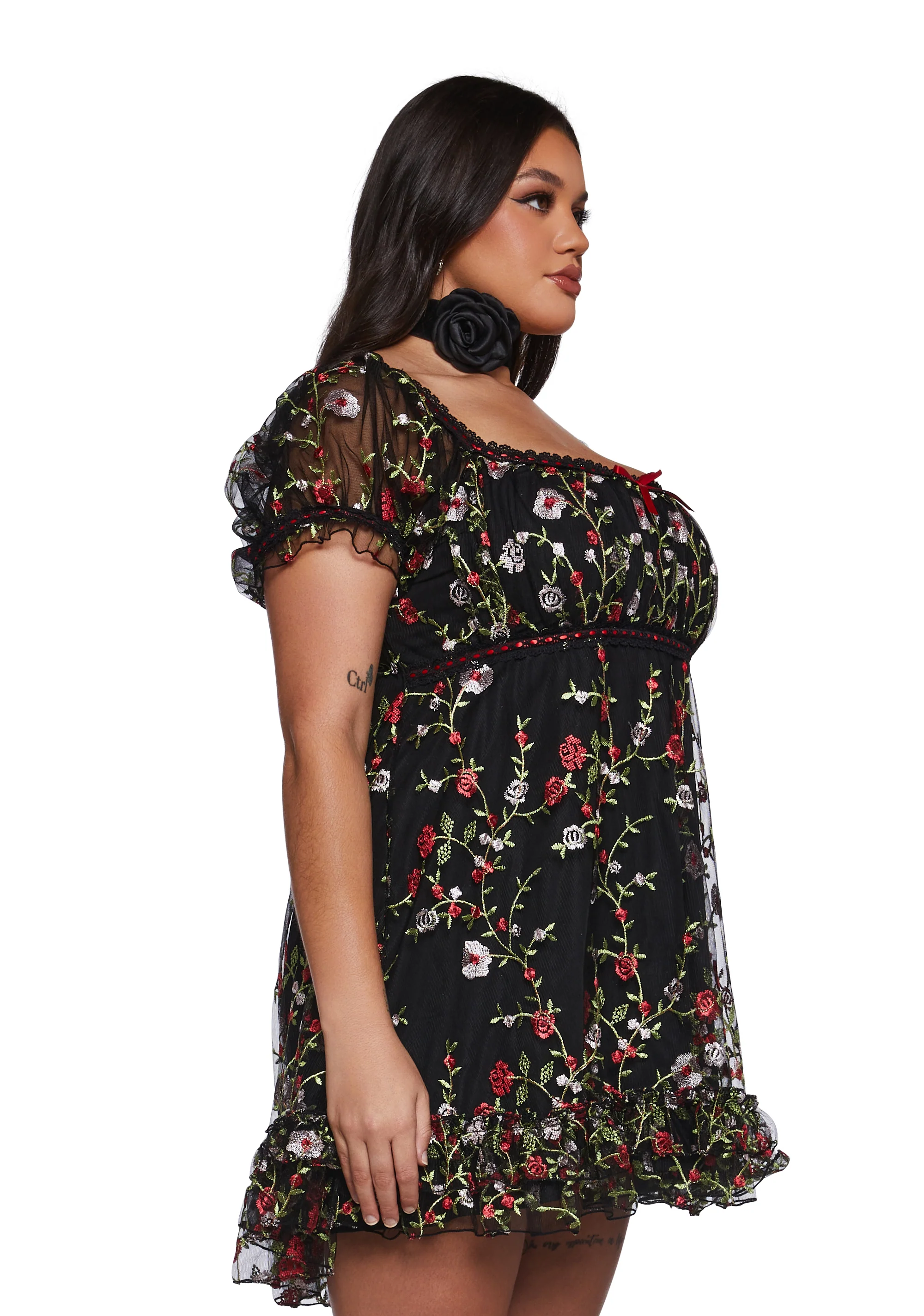 Romantic Words Babydoll Dress - Image 7