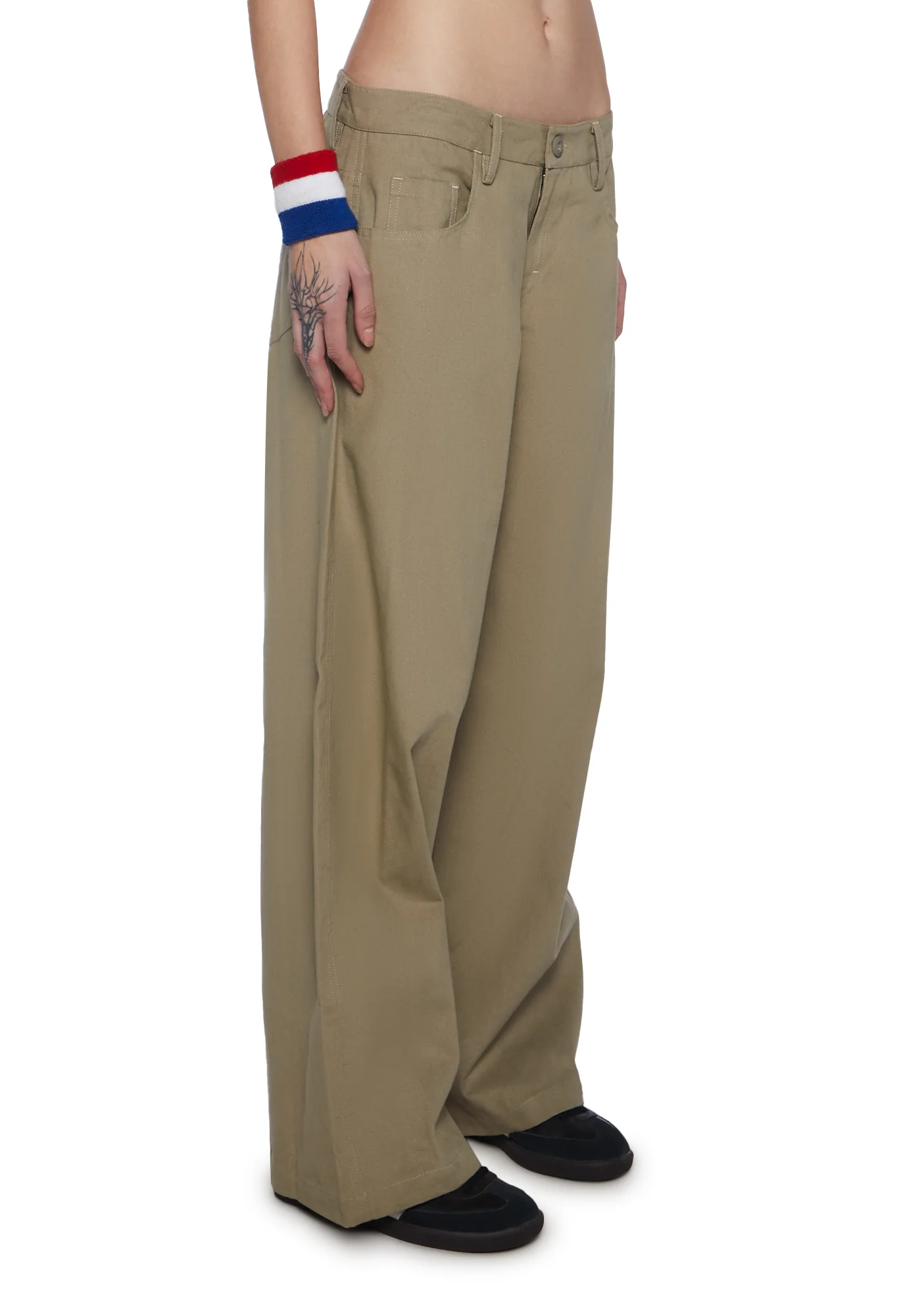 Roomy Wide Leg Trousers - Image 3