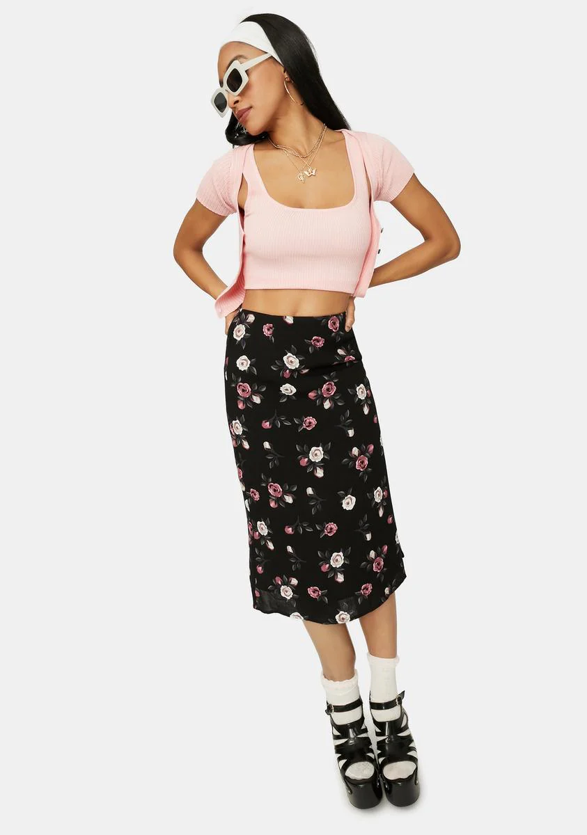 Rose Brownie Points Crop Tank - Image 3