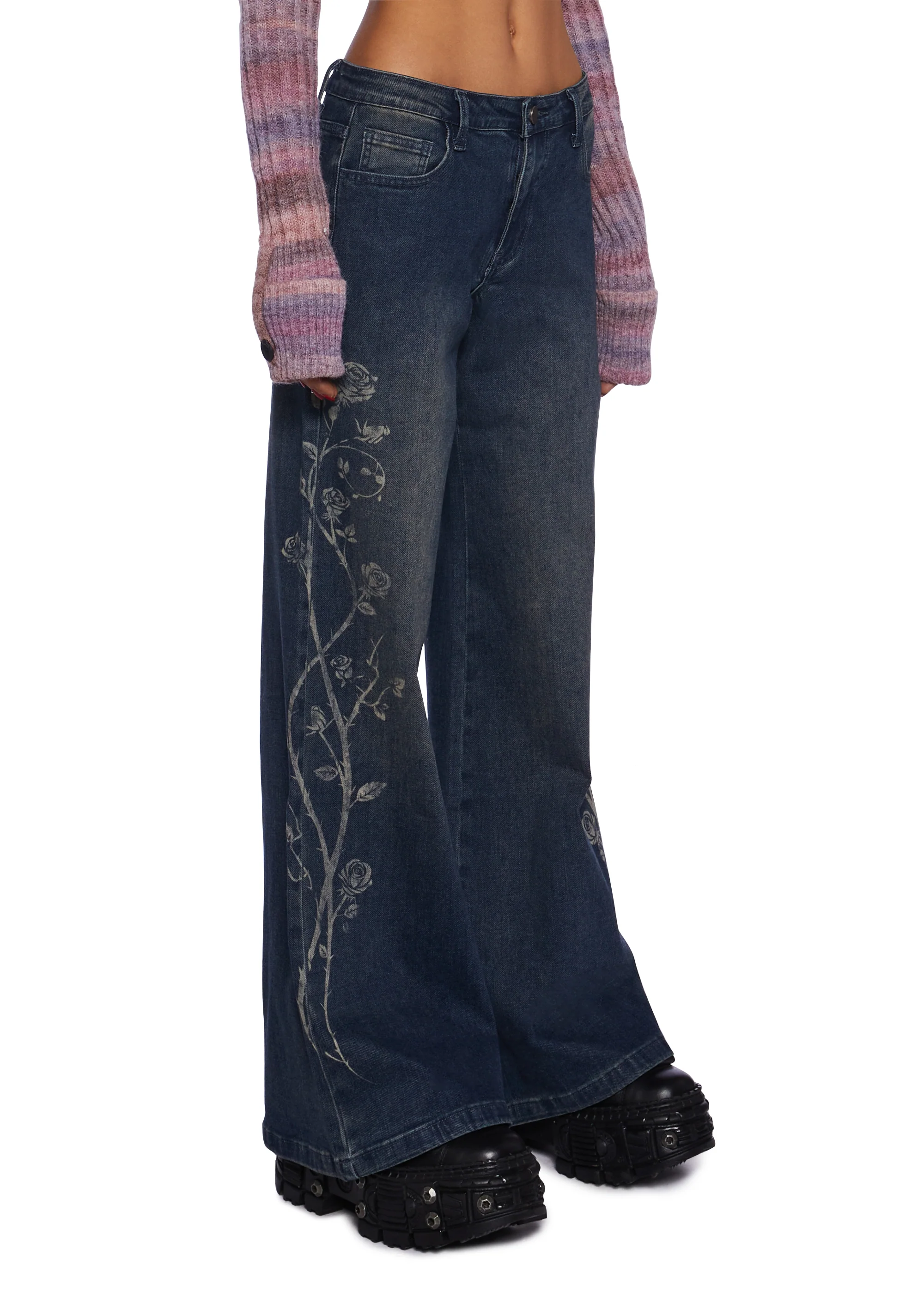 Rose Sightings Wide Leg Jeans - Image 2