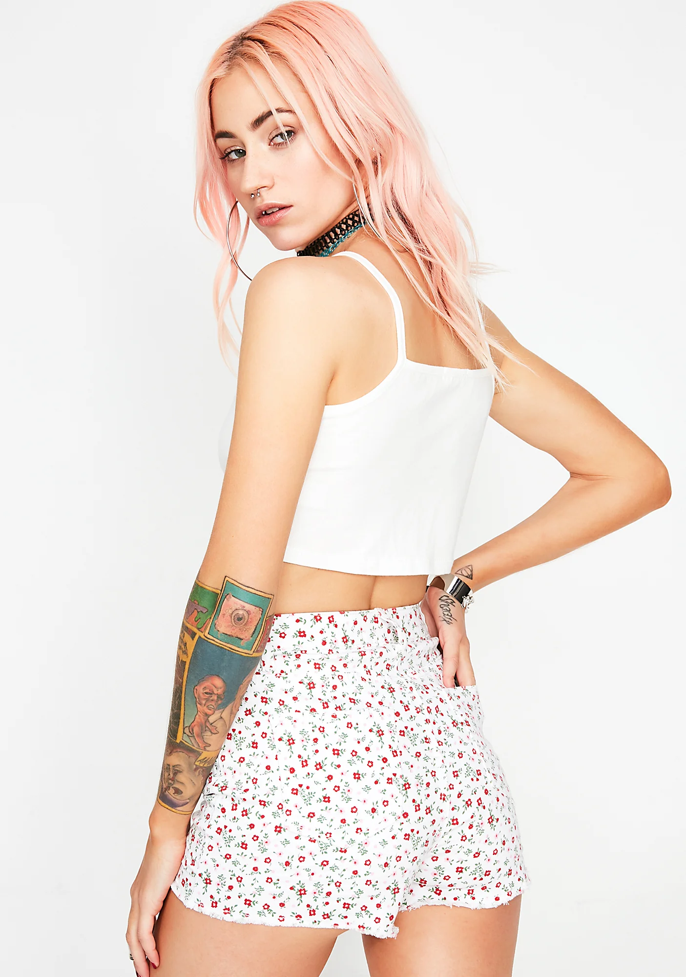 Rosy Cheeks Denim Shorts - Image 4
