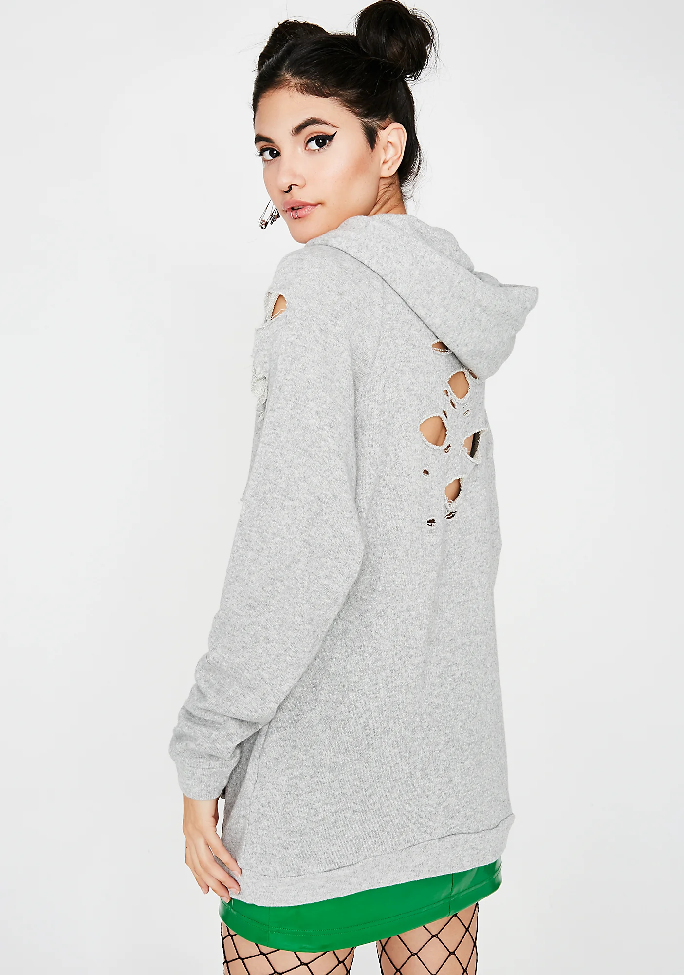 Rough Daze Distressed Hoodie - Image 4