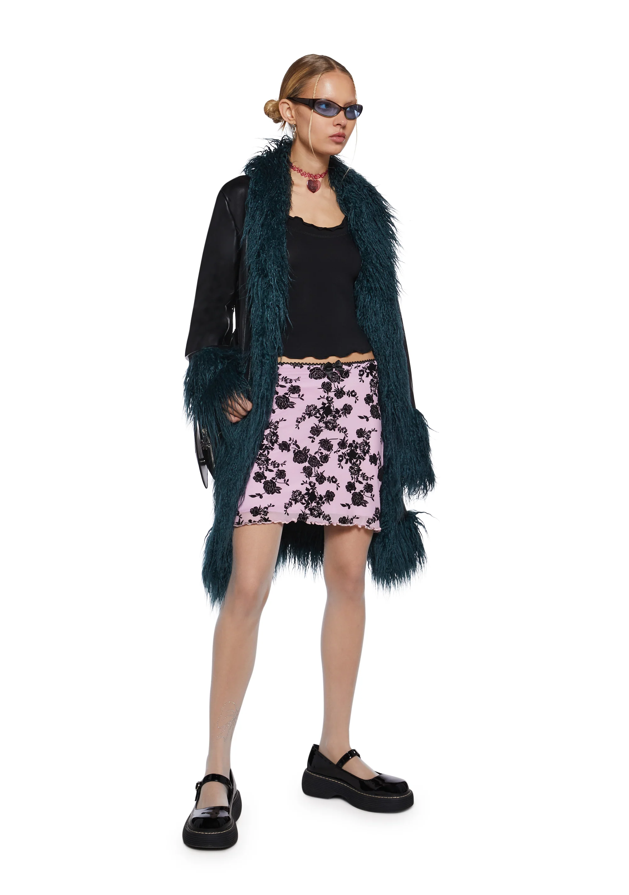 Royal Angst Velvet Mini Skirt - Image 2