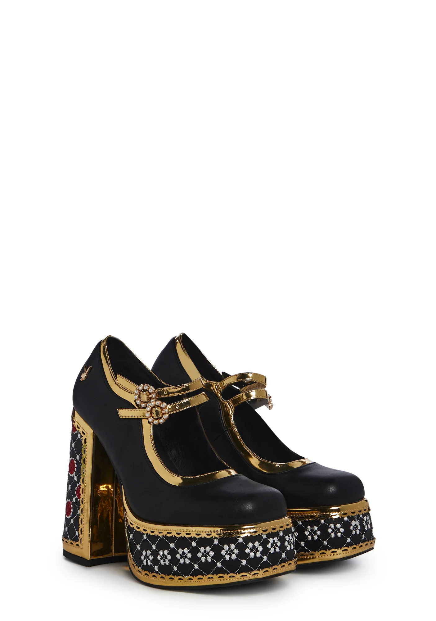 Royal Playboy World Bejeweled Heels - Image 3
