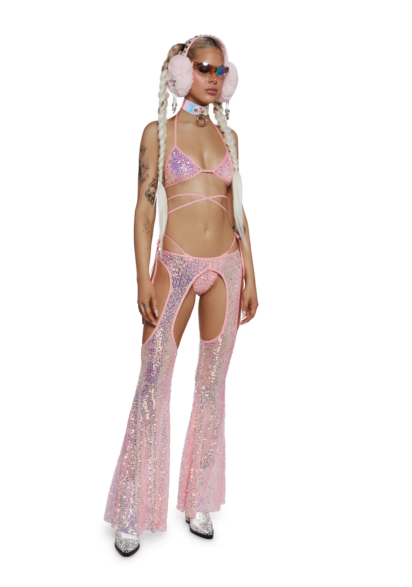 Royal Reef Diva Sequin Chaps Set - Pink - Image 2