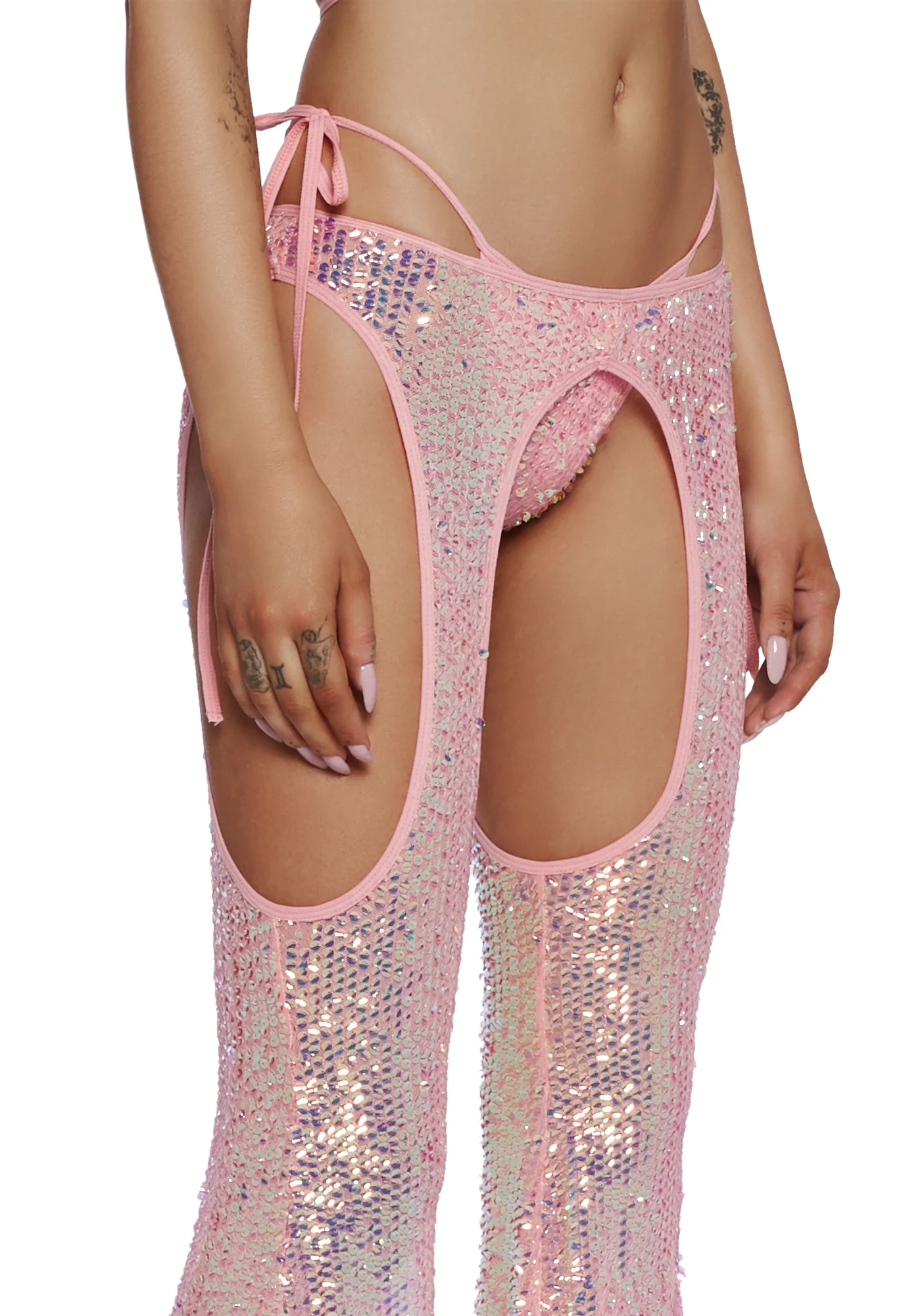 Royal Reef Diva Sequin Chaps Set - Pink - Image 5