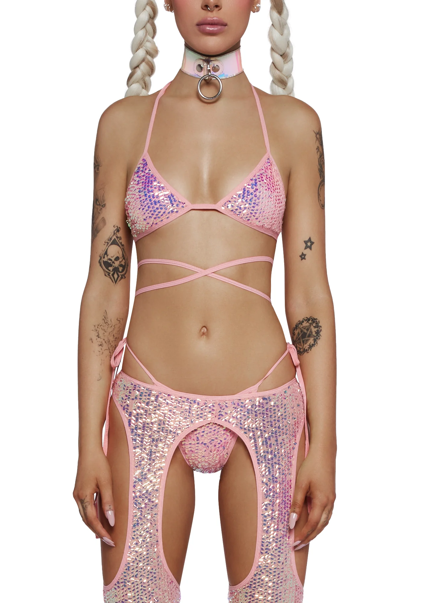 Royal Reef Diva Wrap Top - Pink - Image 5