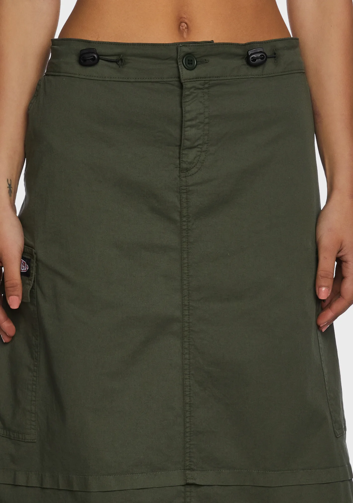 Ruby Maxi Cargo Skirt - Green - Image 2