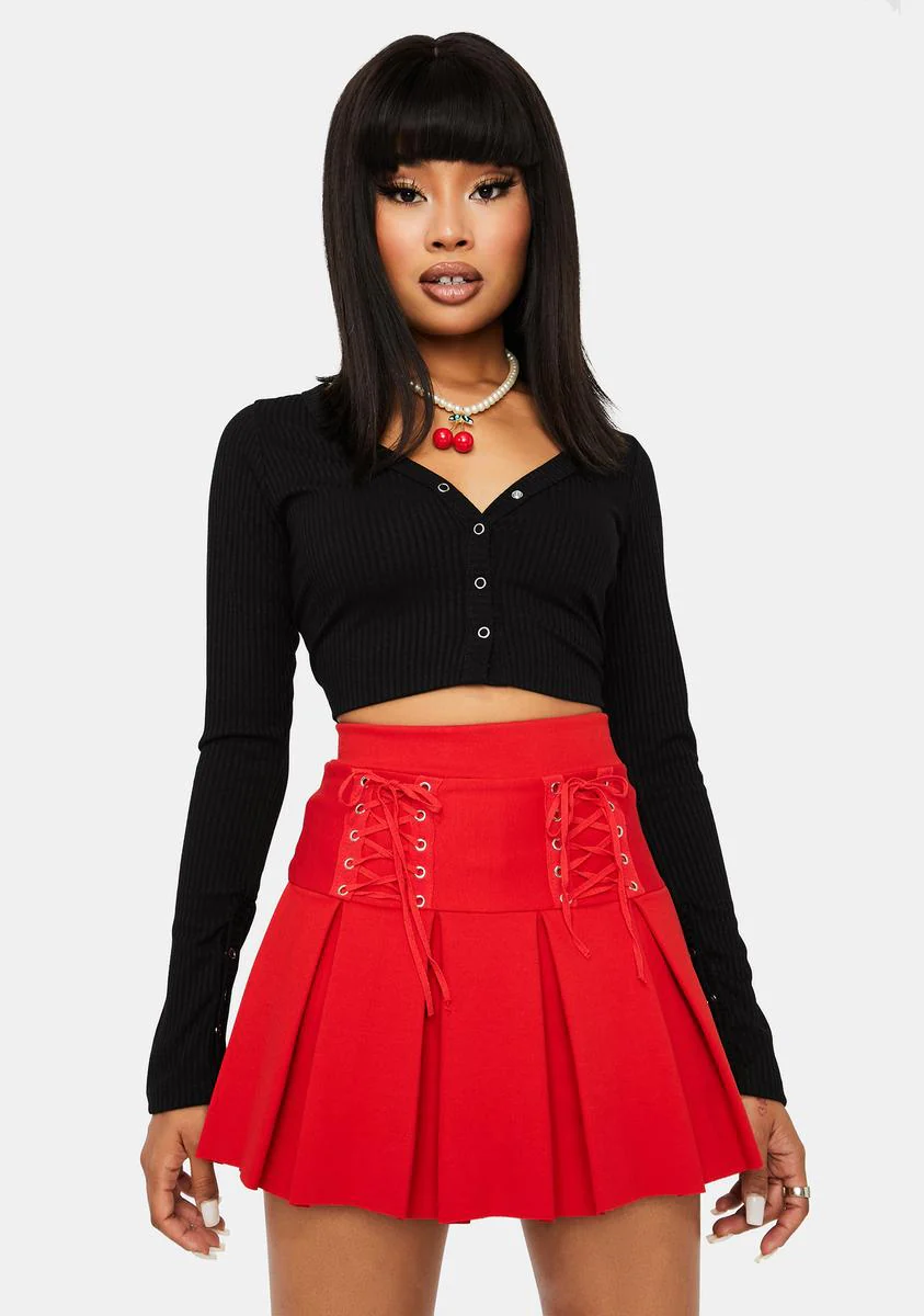 Ruby Modern School Girl Pleated Skort - Image 2
