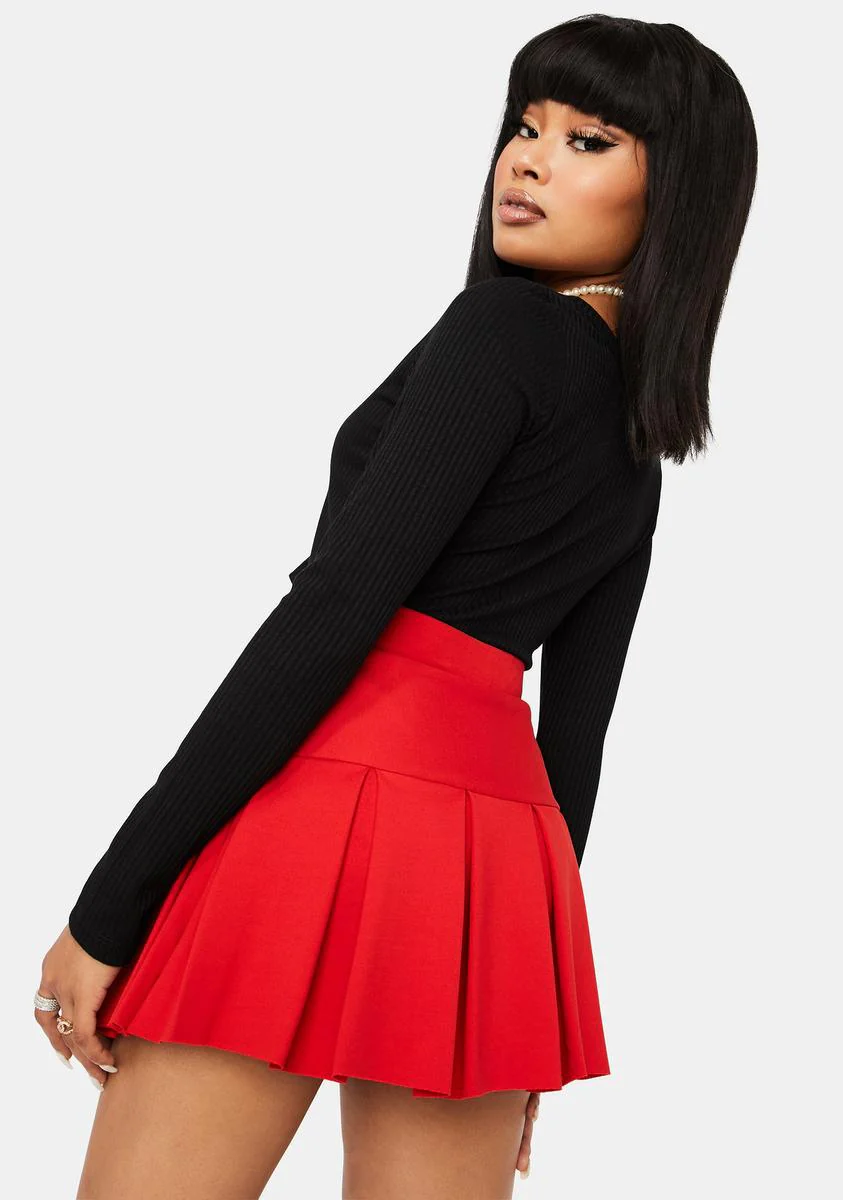 Ruby Modern School Girl Pleated Skort - Image 4