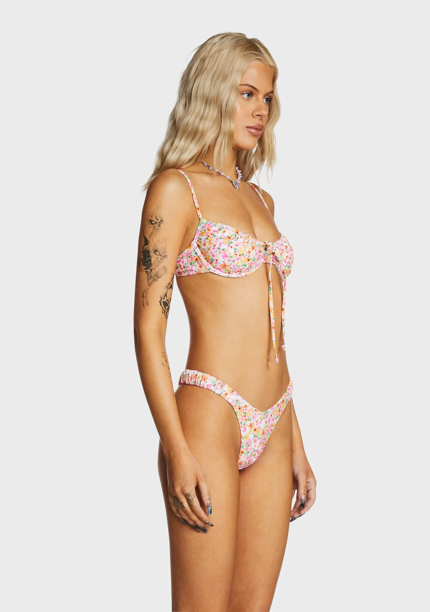 Ruched Underwire Bra Bikini Top - Angel Baby - Image 4