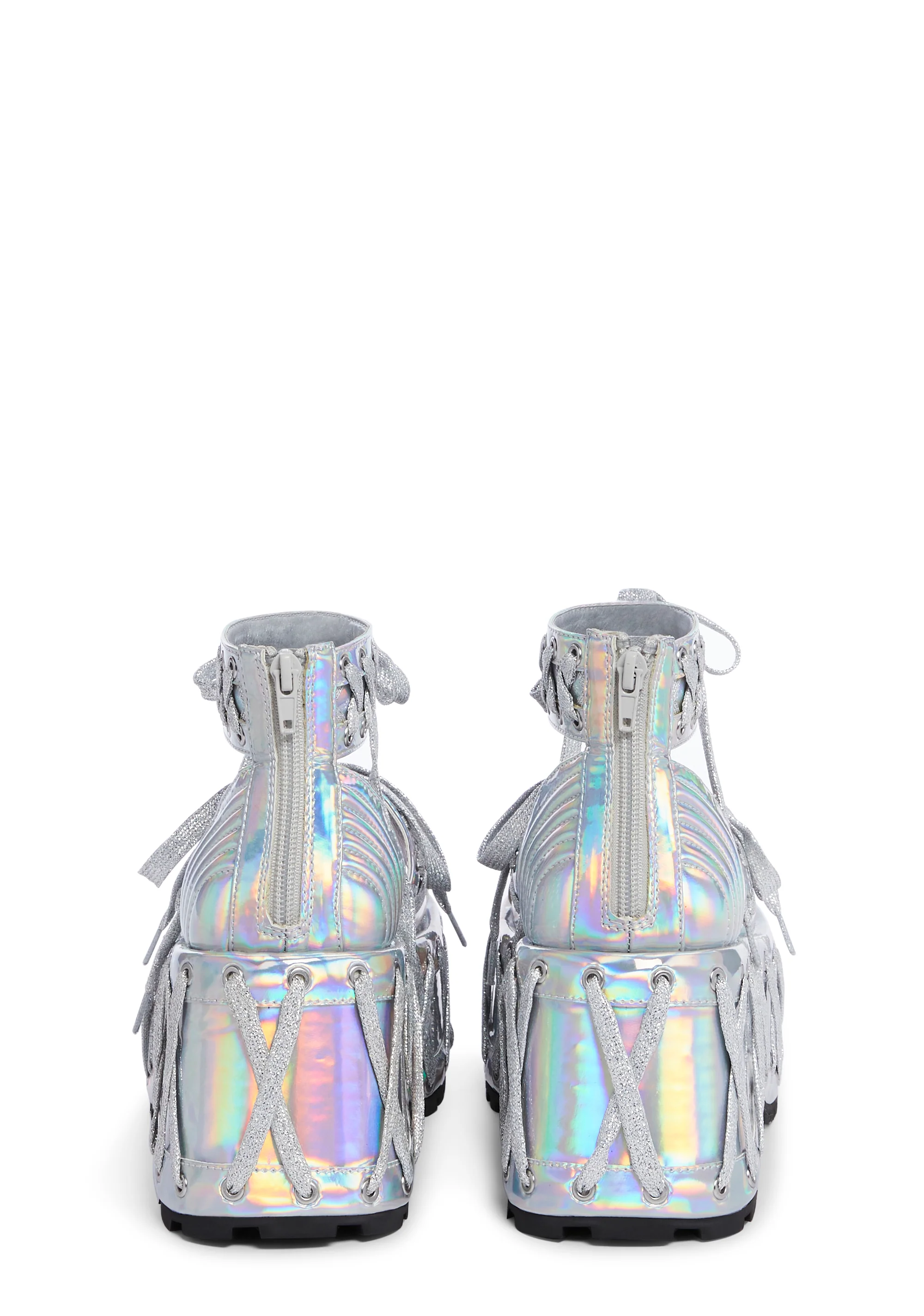 Rude Awakening Platform Sandals - Holo - Image 3