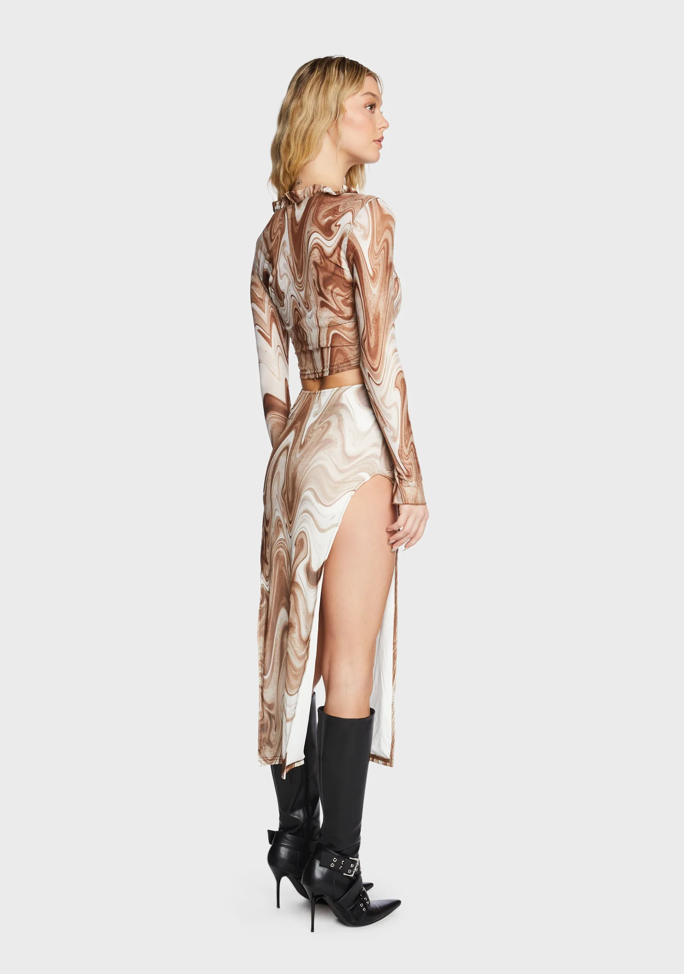 Present Paradise Dress Set - Brown - Image 4