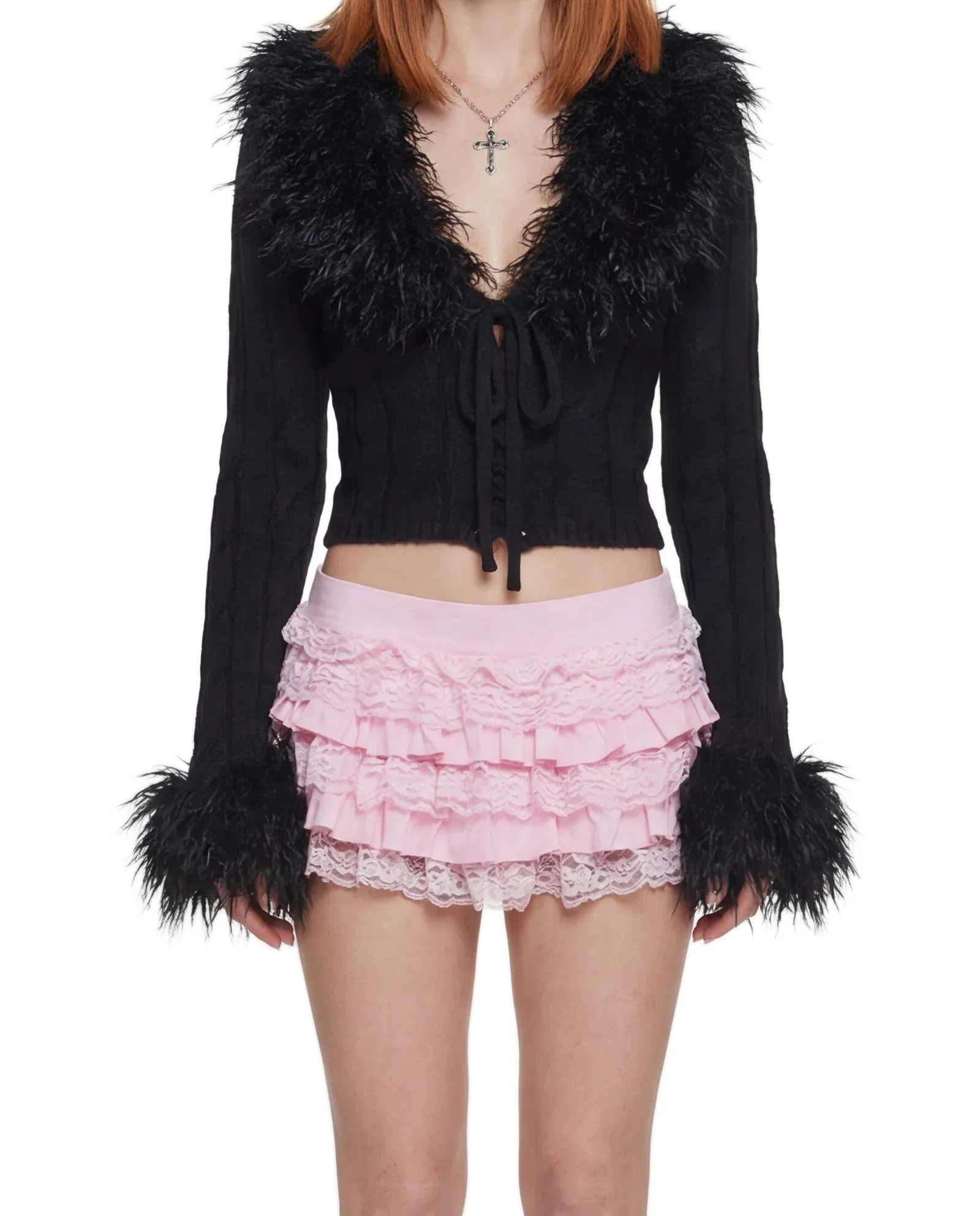 Darling Affection Ruffled Mini Skort - Pink - Image 5