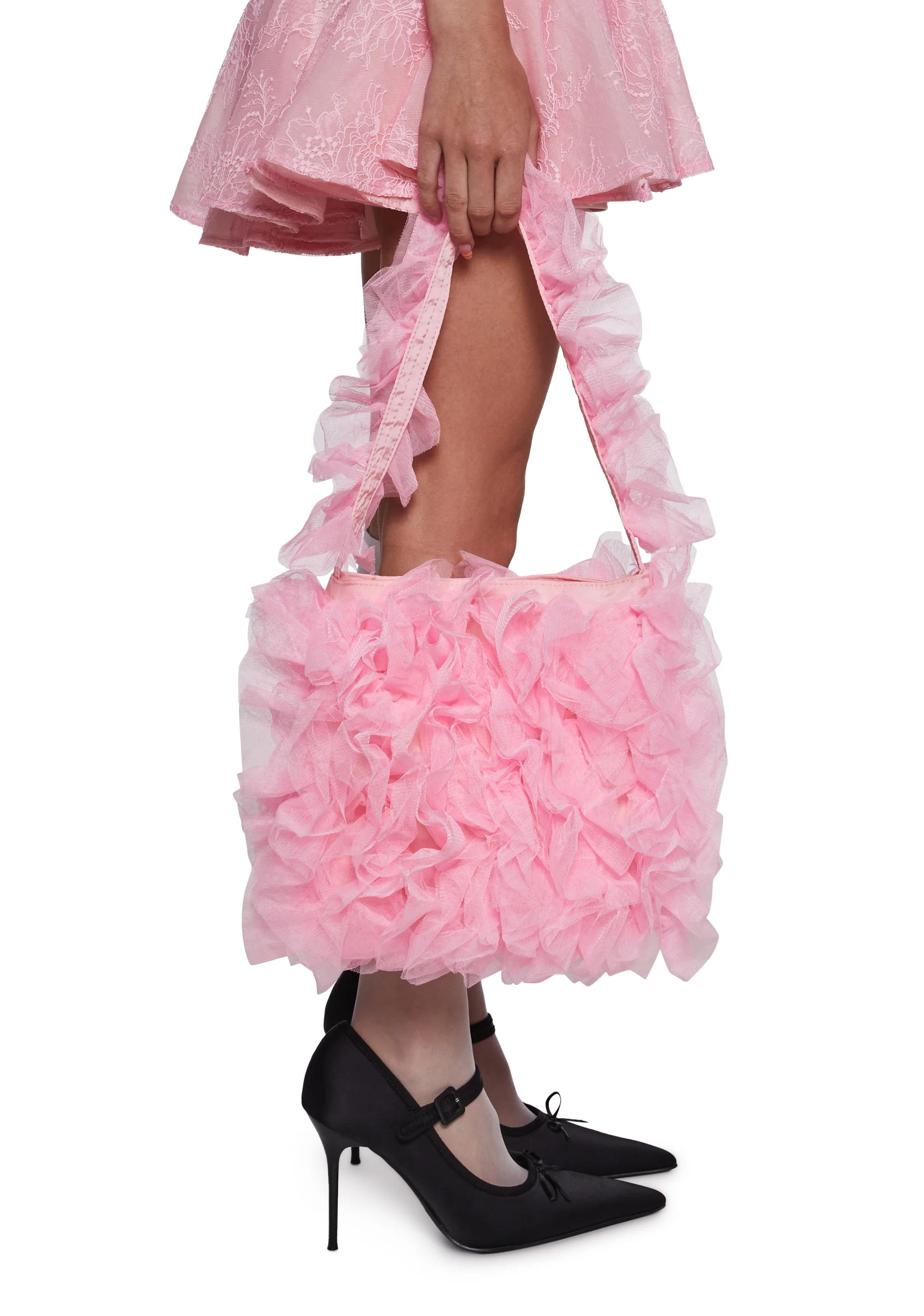 Sentimental Beauty Ruffled Shoulder Bag - Image 2