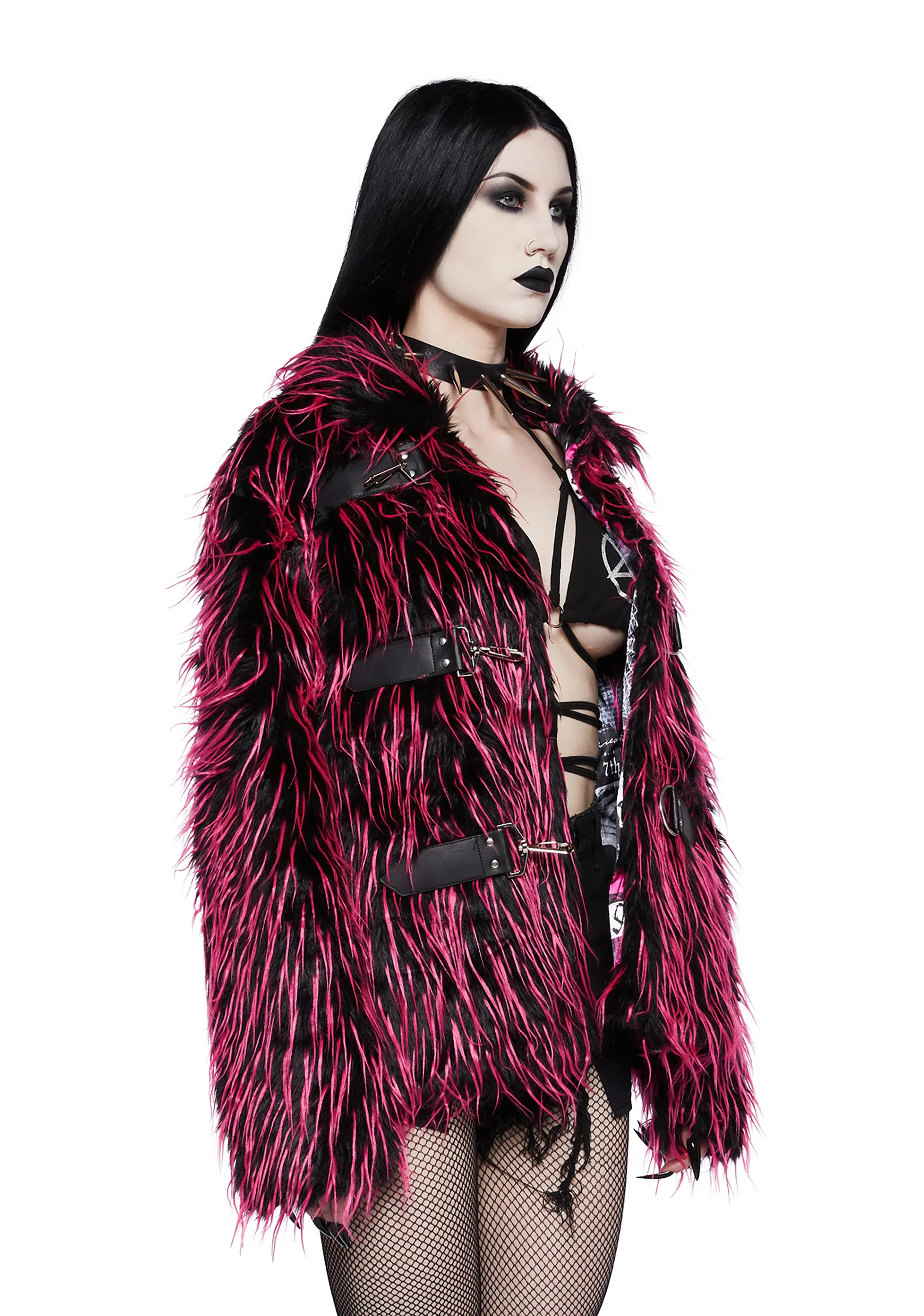 Run From Suburbia Faux Fur Jacket - Image 3
